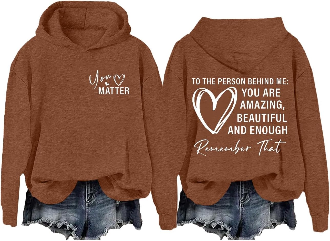 You Are Amazing Heart Hoodie