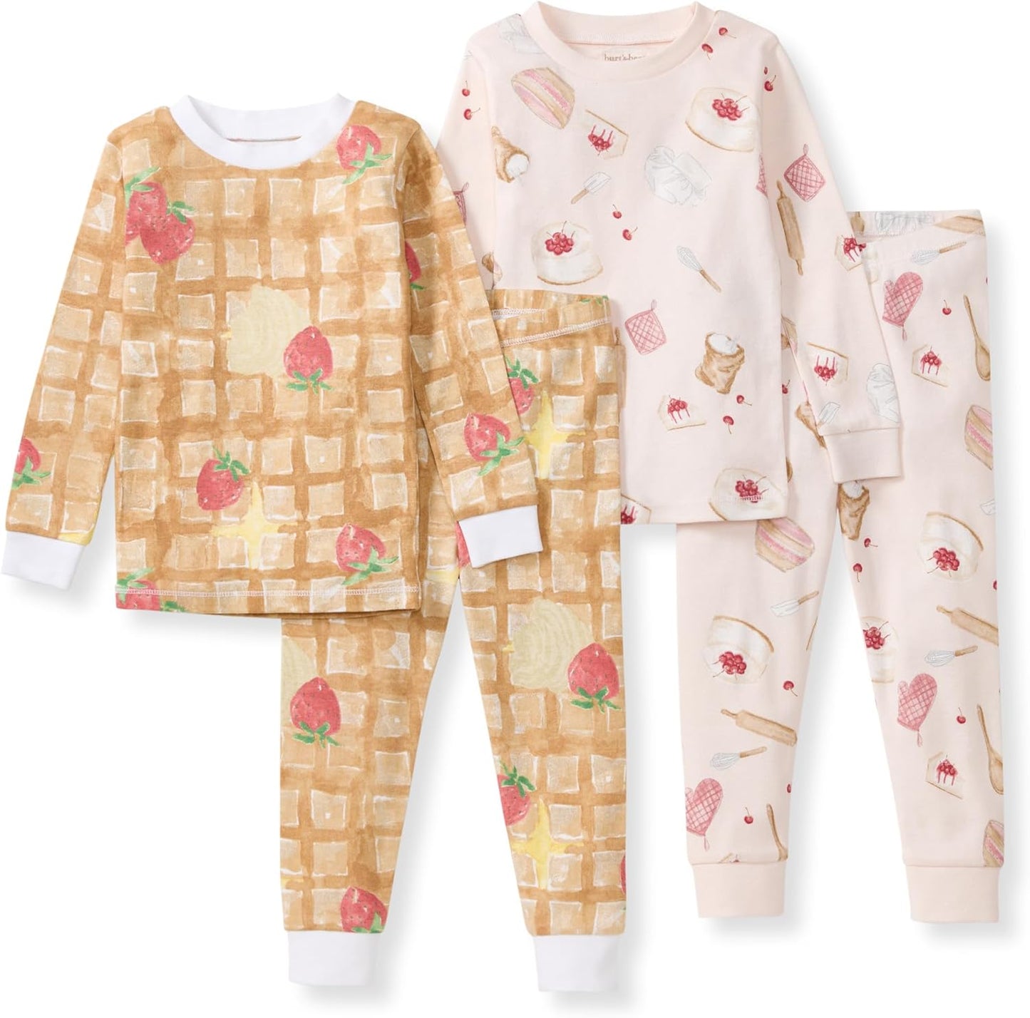 Burt's Bees Baby Girls' Organic Cotton Pajama Set for Comfort
