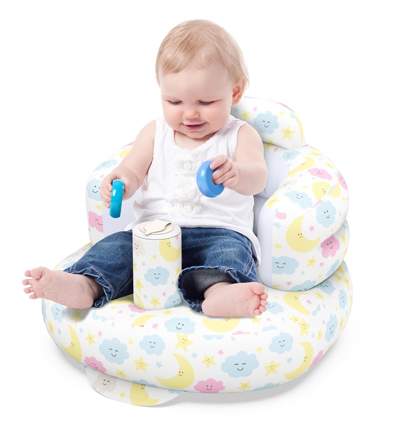 Colplay Inflatable Baby Seat - Portable Infant Chair with Built-In Air Pump!