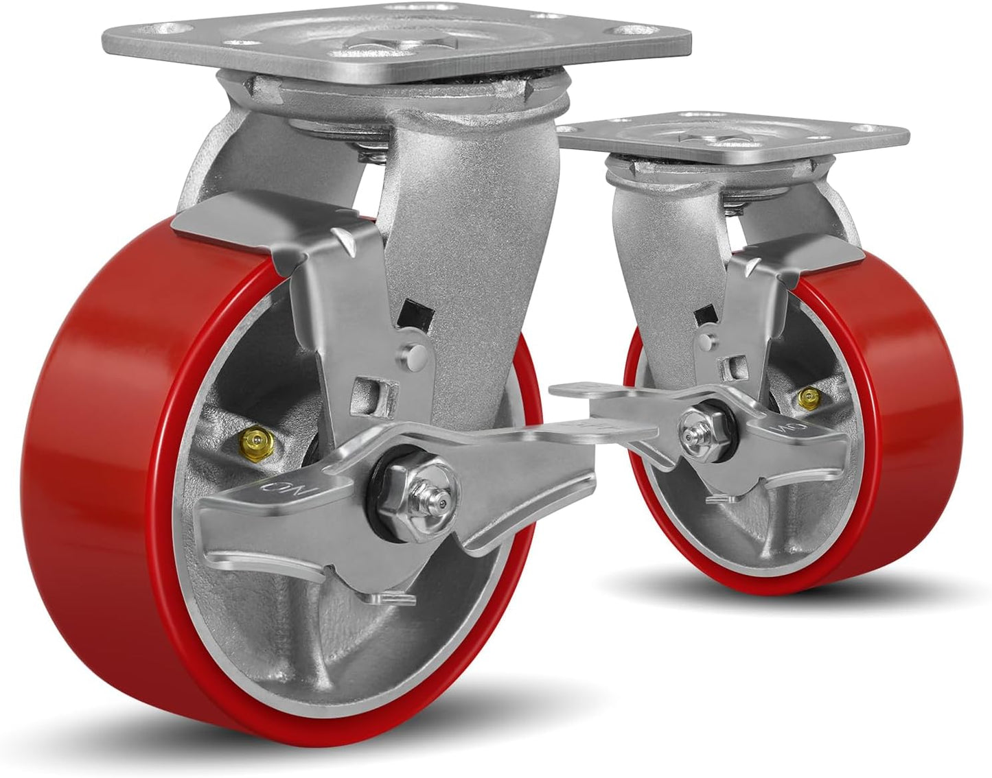 SY America Heavy Duty 5in X 2in Caster Wheels for Industrial Use