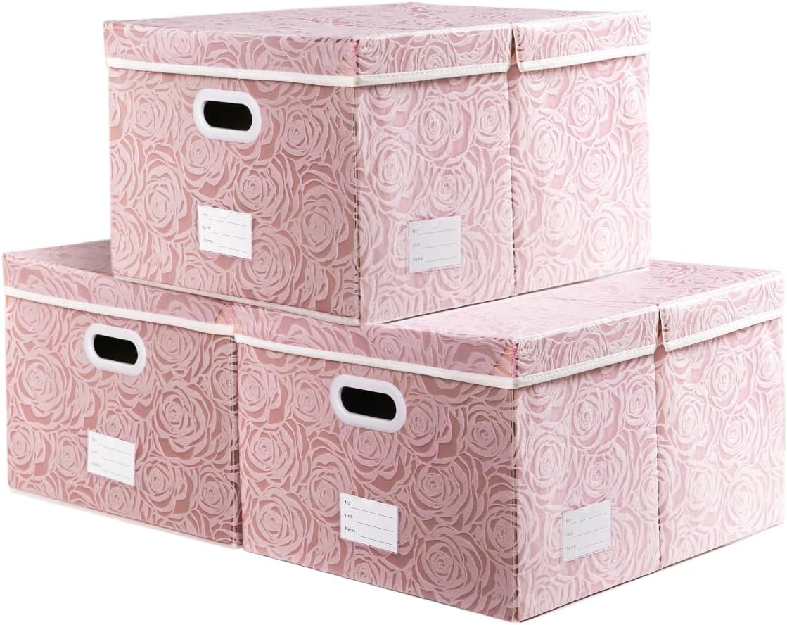 PRANDOM Extra Large Collapsible Storage Boxes for Home Organization