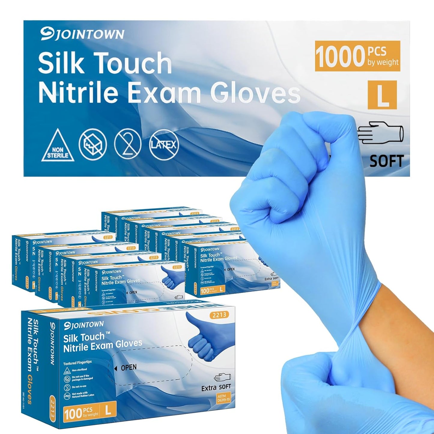 Jointown Nitrile Exam Gloves - Soft, Durable, and Versatile Use