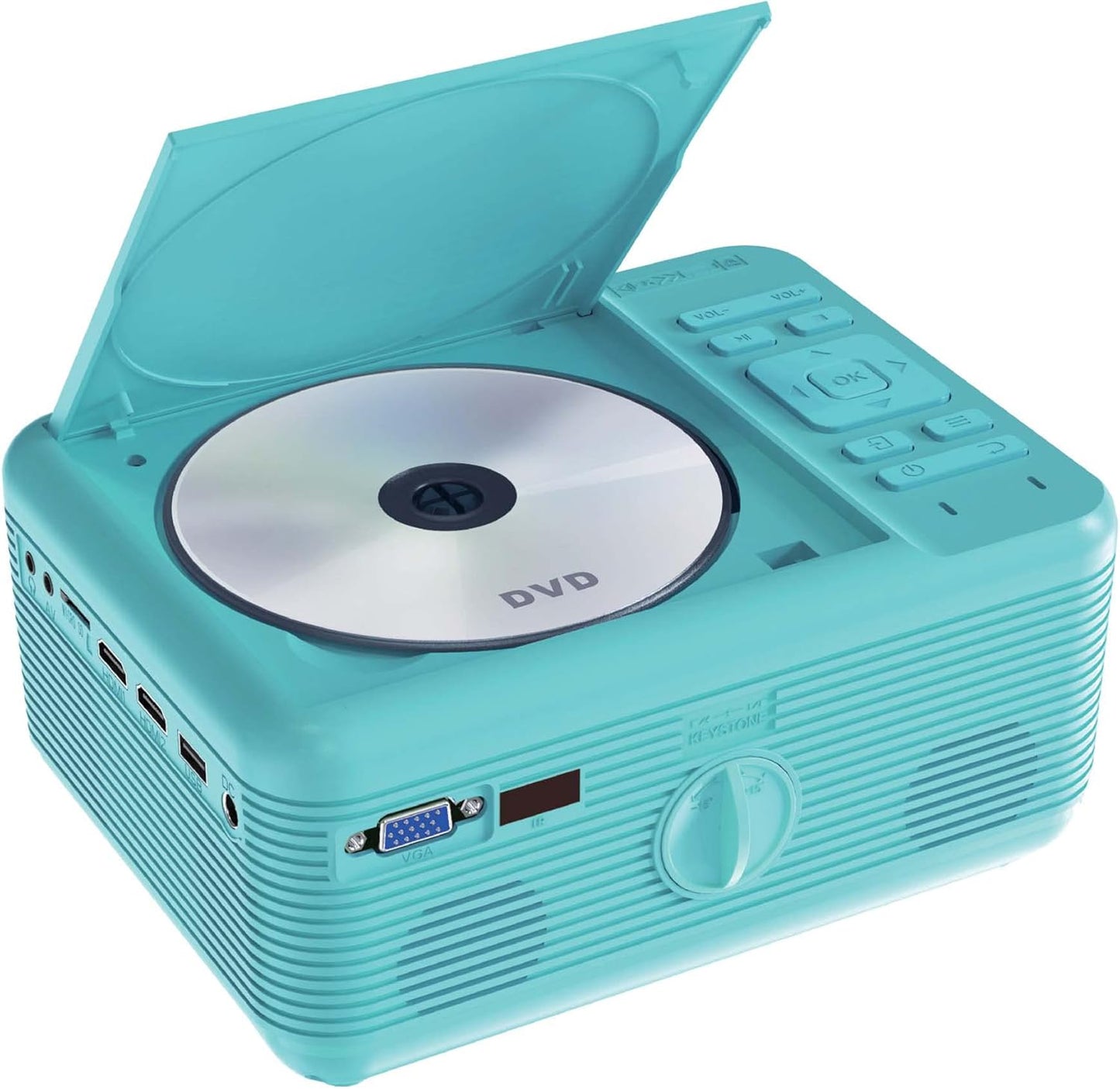RCA Mini Portable Projector with Built-In DVD Player and Bluetooth