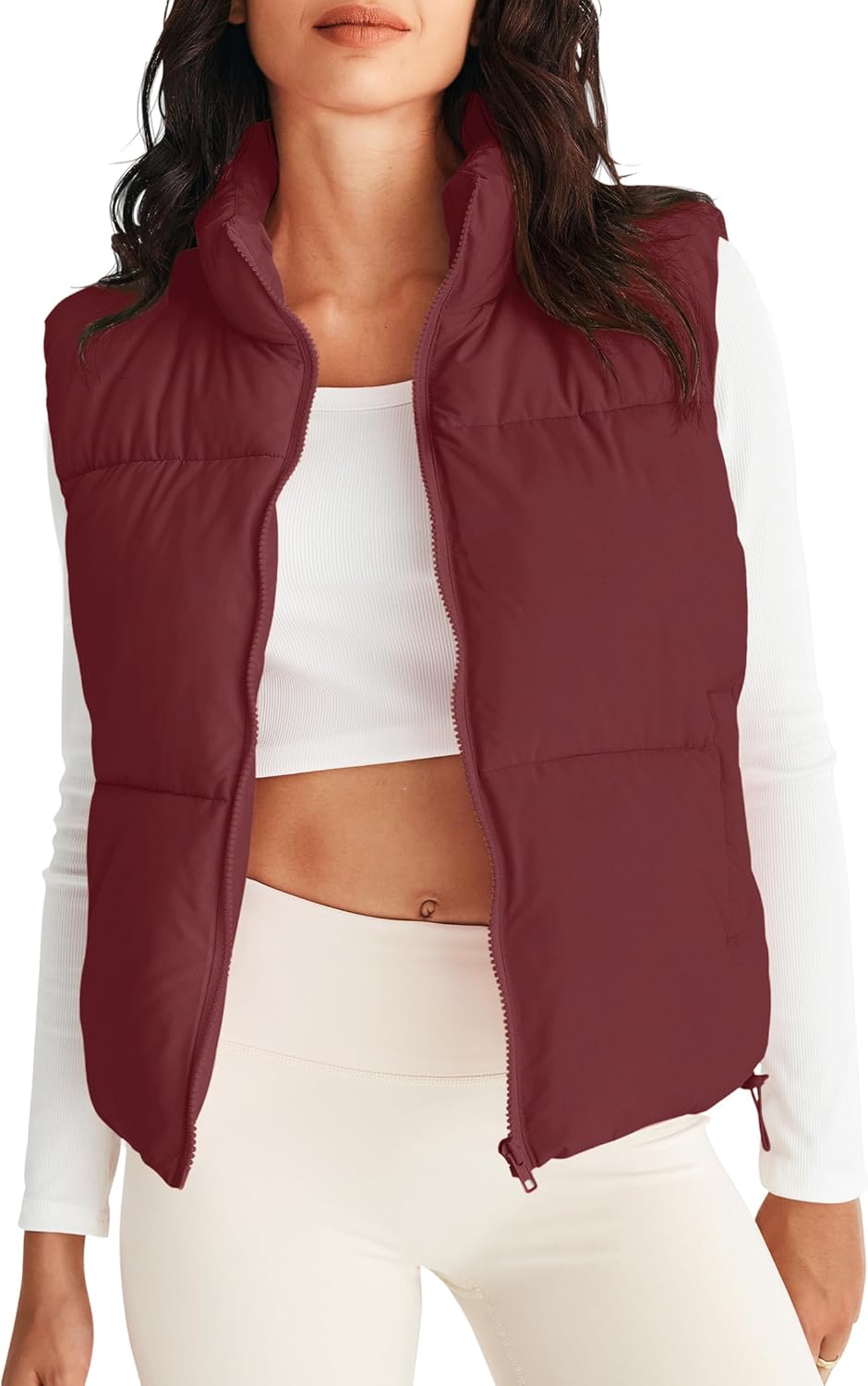 Lightweight Warm Puffer Vest for Women - Stylish Fall Winter Wear
