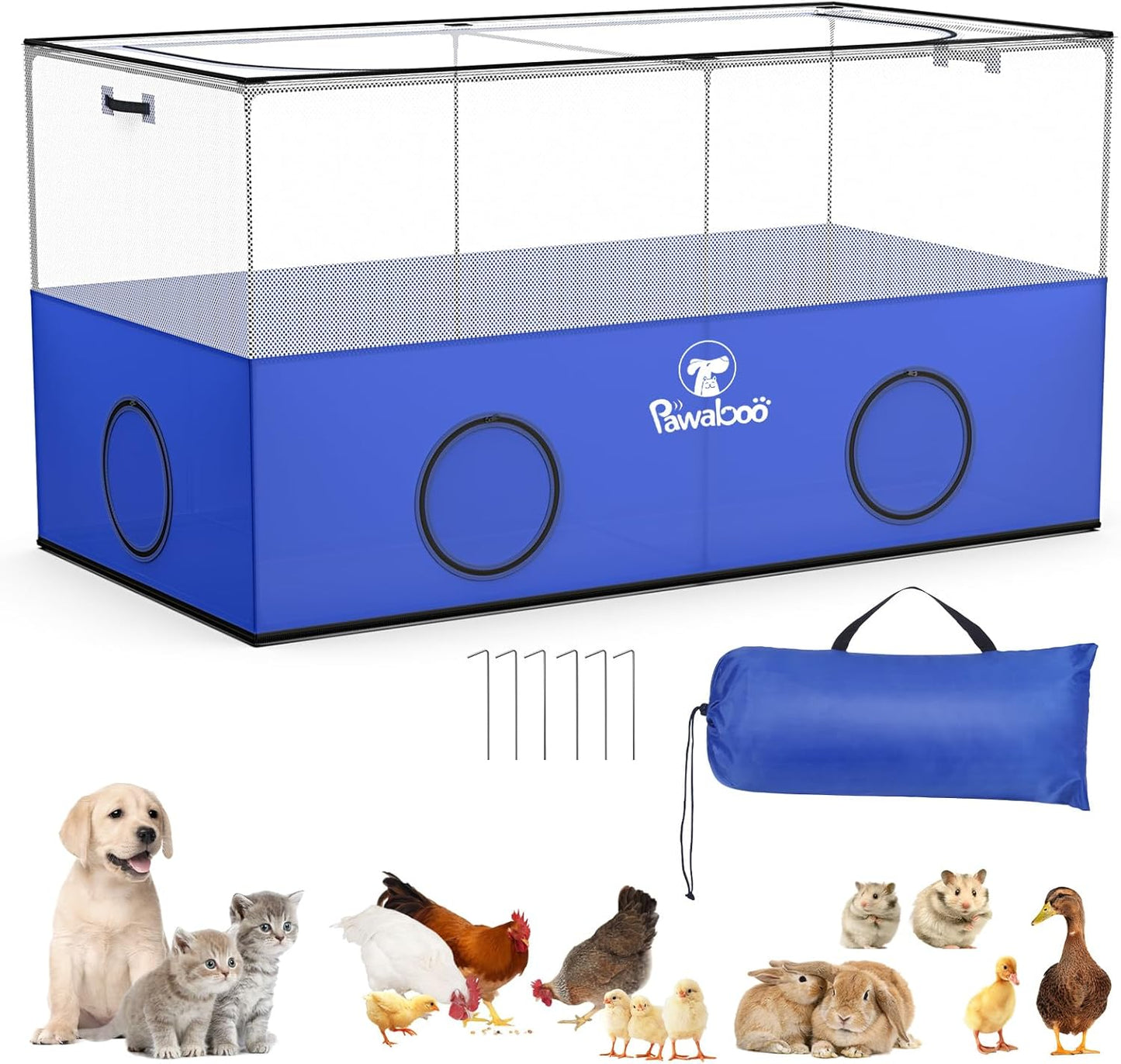 Pawaboo Small Animal Playpen for Indoor and Outdoor Use