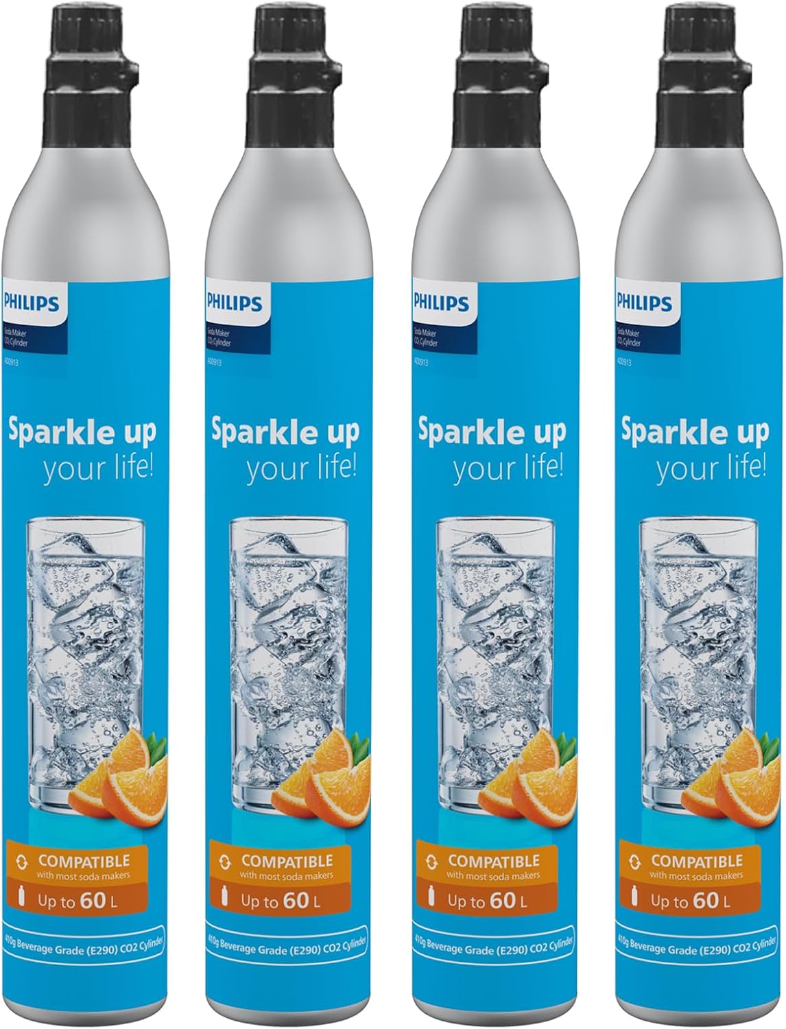 Philips CO2 Canisters for Soda Maker - 60L Refill Cylinder