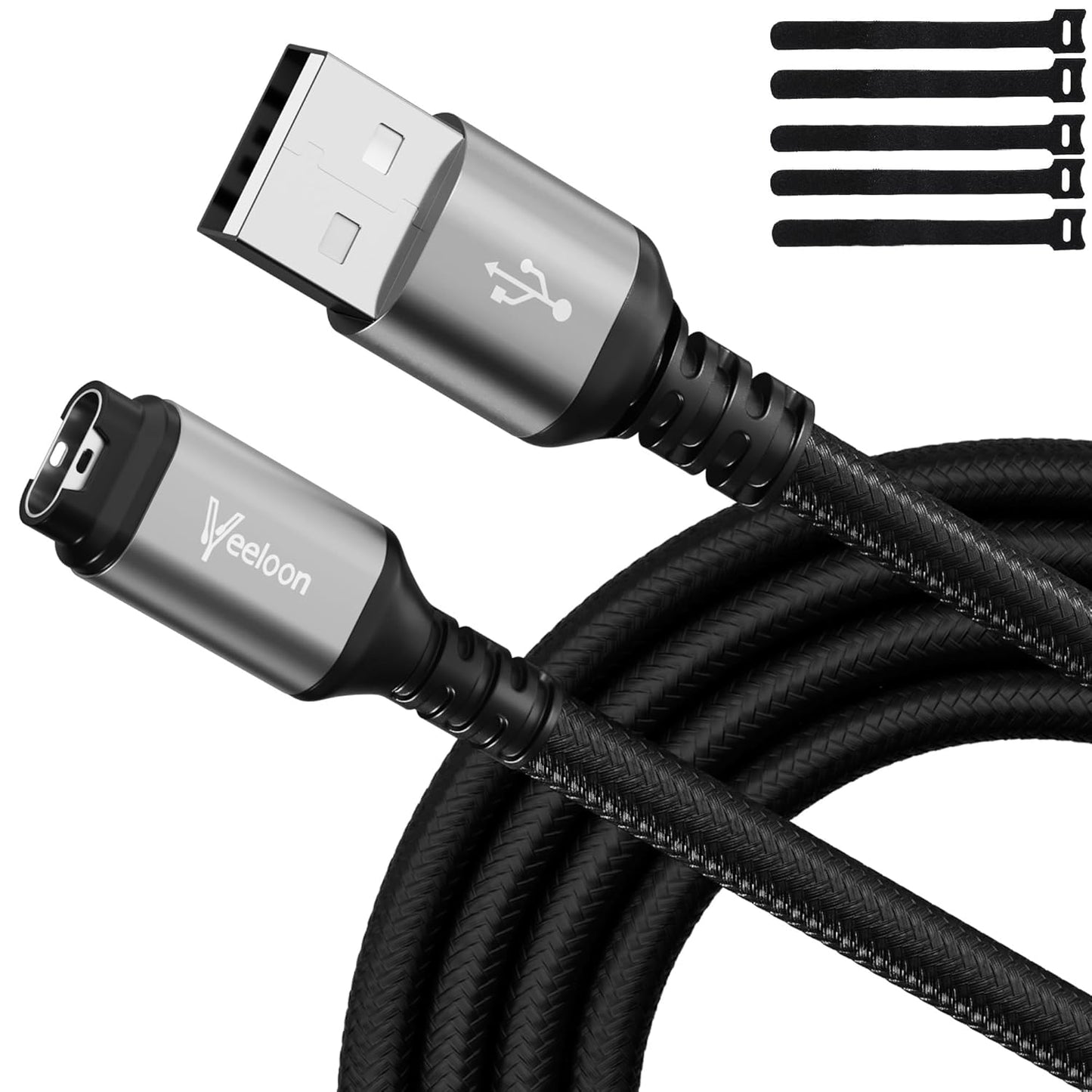 10 FT Fast Charger Cable for Garmin Watches by Veeloon