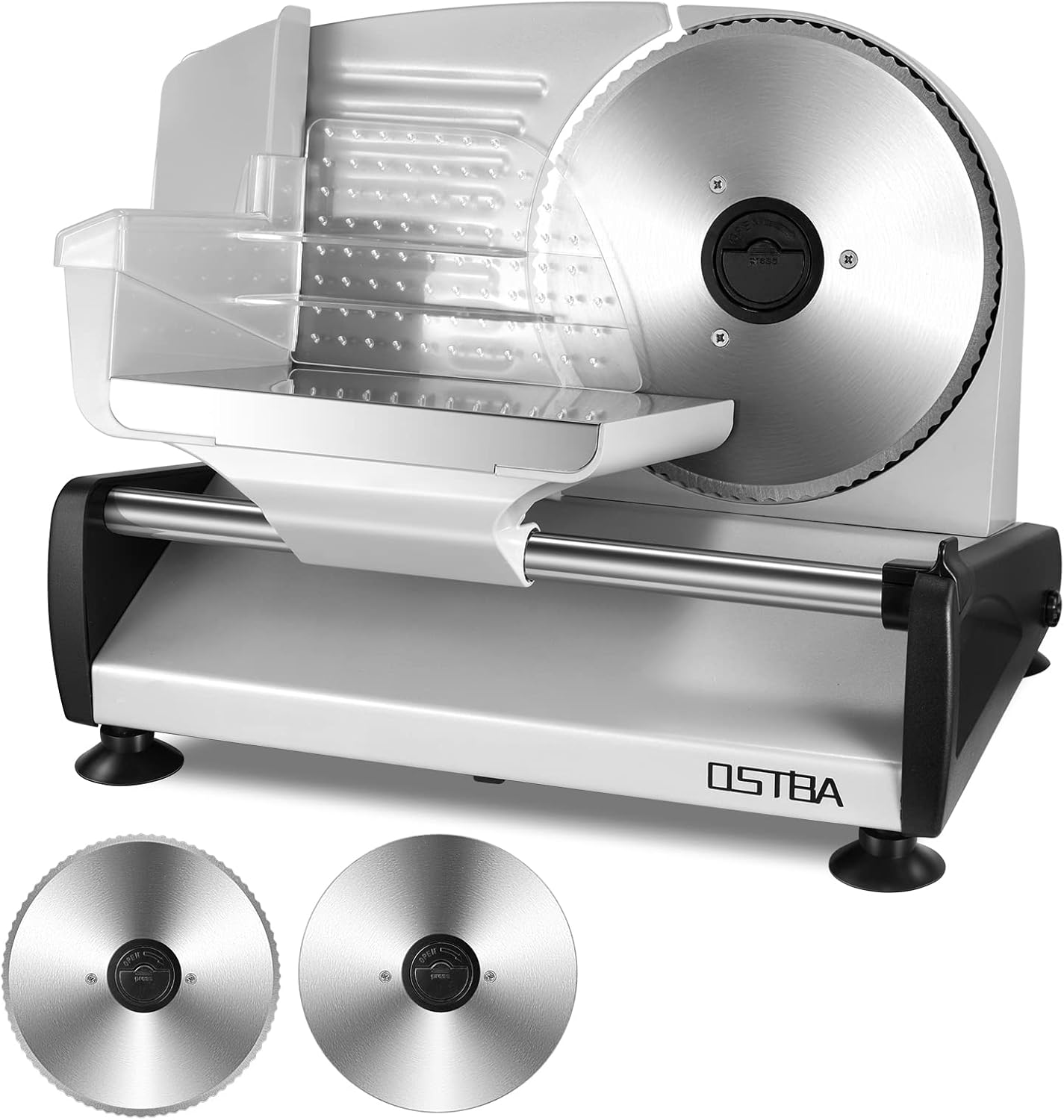 200W Electric Deli Food Slicer with Adjustable Thickness for Home