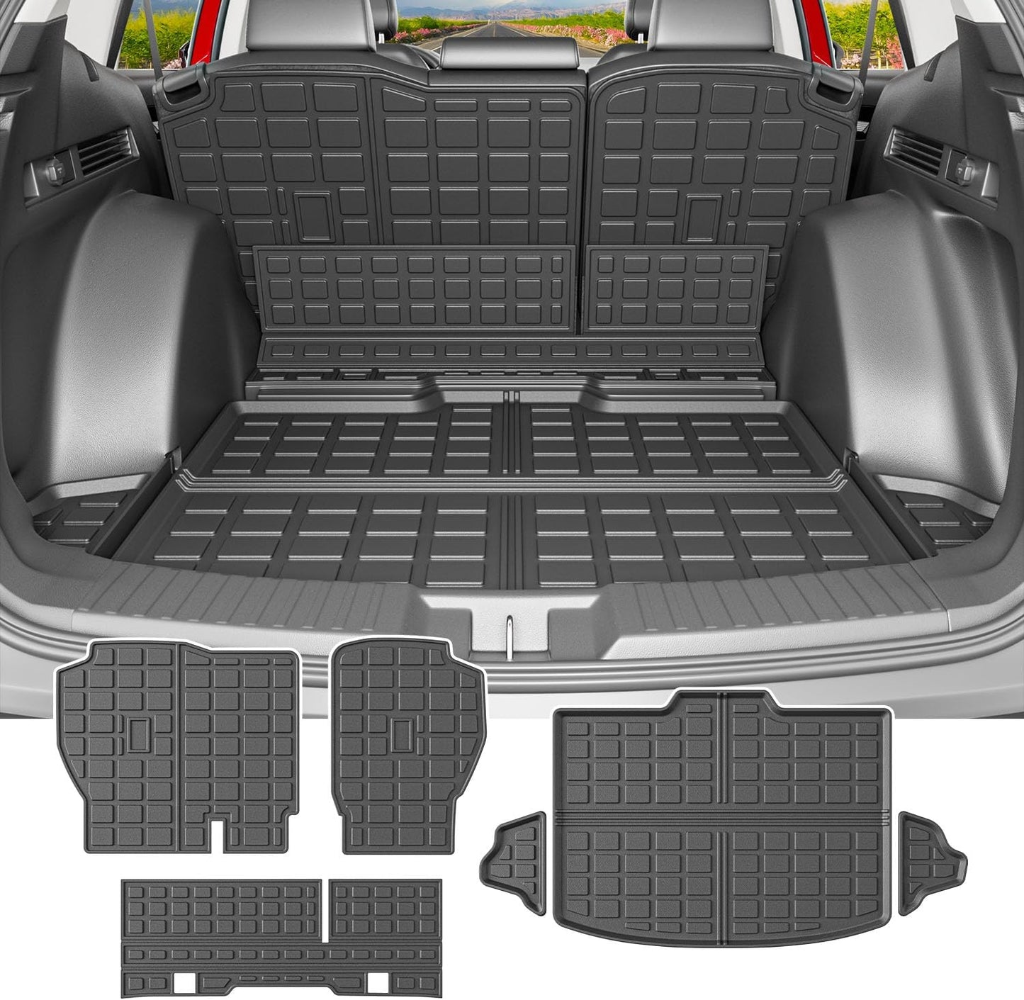 powoq Fuel Cargo Mat for 2023 2024 2025 2026 Honda CRV