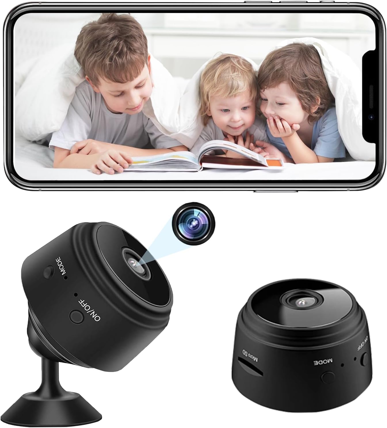 1080P WiFi Spy Camera - Night Vision Security Cam