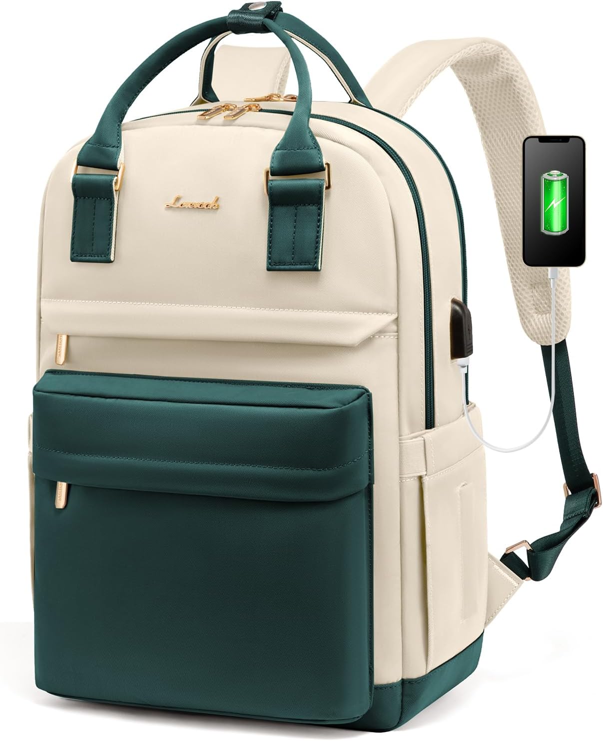 LOVEVOOK Laptop Backpack for Women with USB Port and Style