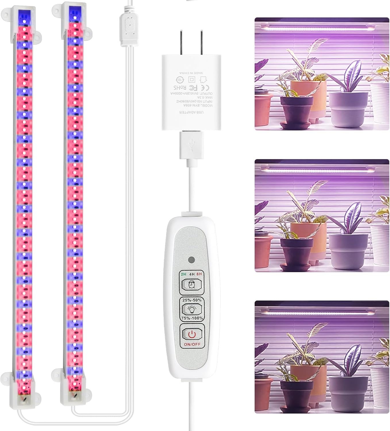 20W Mosthink LED Grow Light with Auto Timer