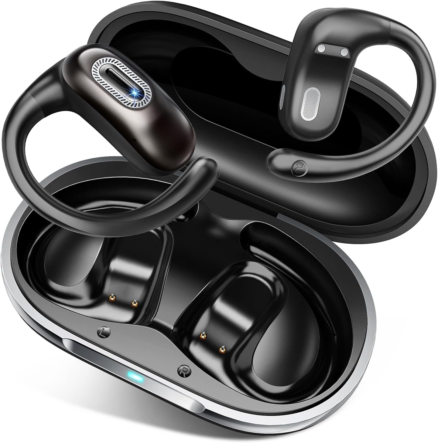 Open Ear Headphones with 50H Playtime and IPX7 Waterproof Design