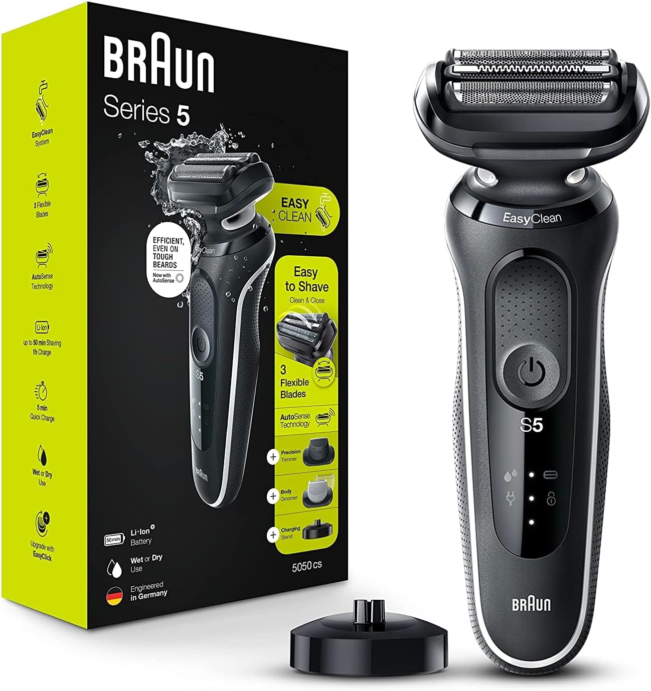 Braun Electric Razor for Men, Waterproof Foil Shaver Series 5