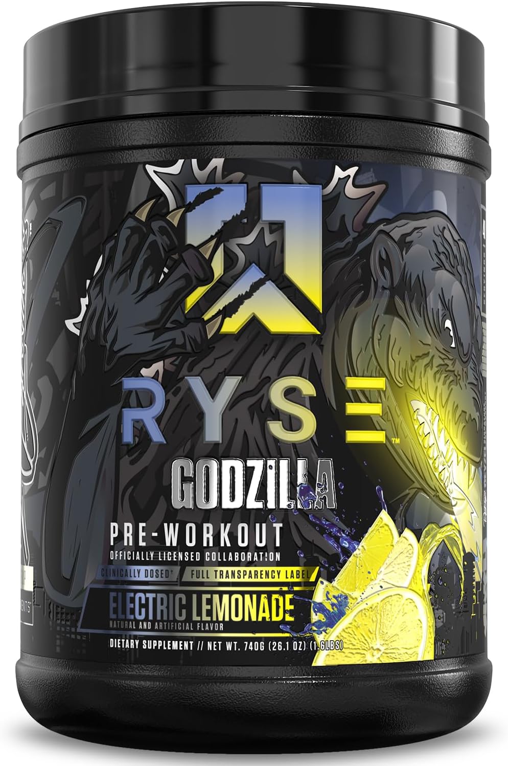 RYSE Godzilla Pre Workout Powder - Electric Lemonade Flavor
