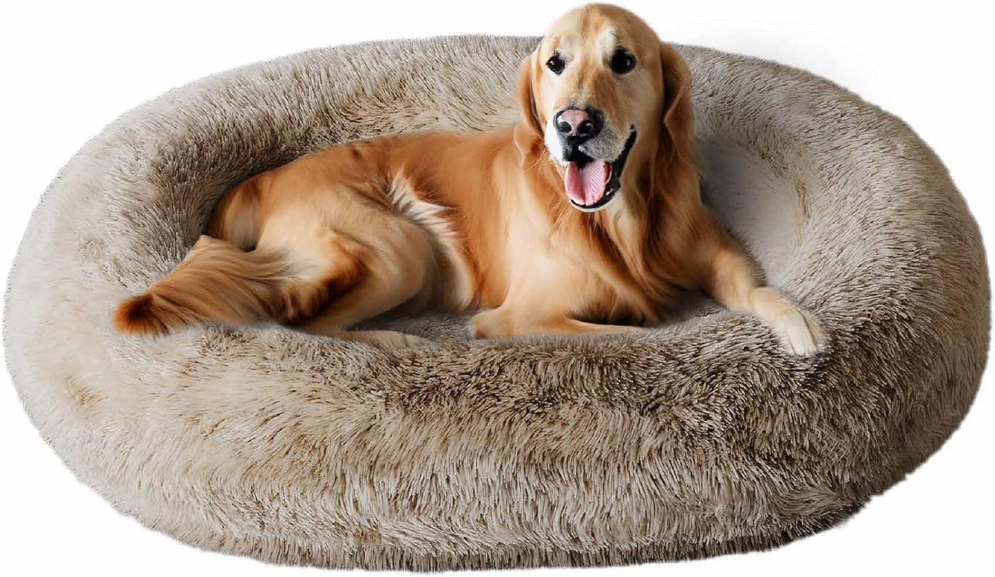 Orthopedic Calming Dog Bed for Extra Large Dogs with Foam
