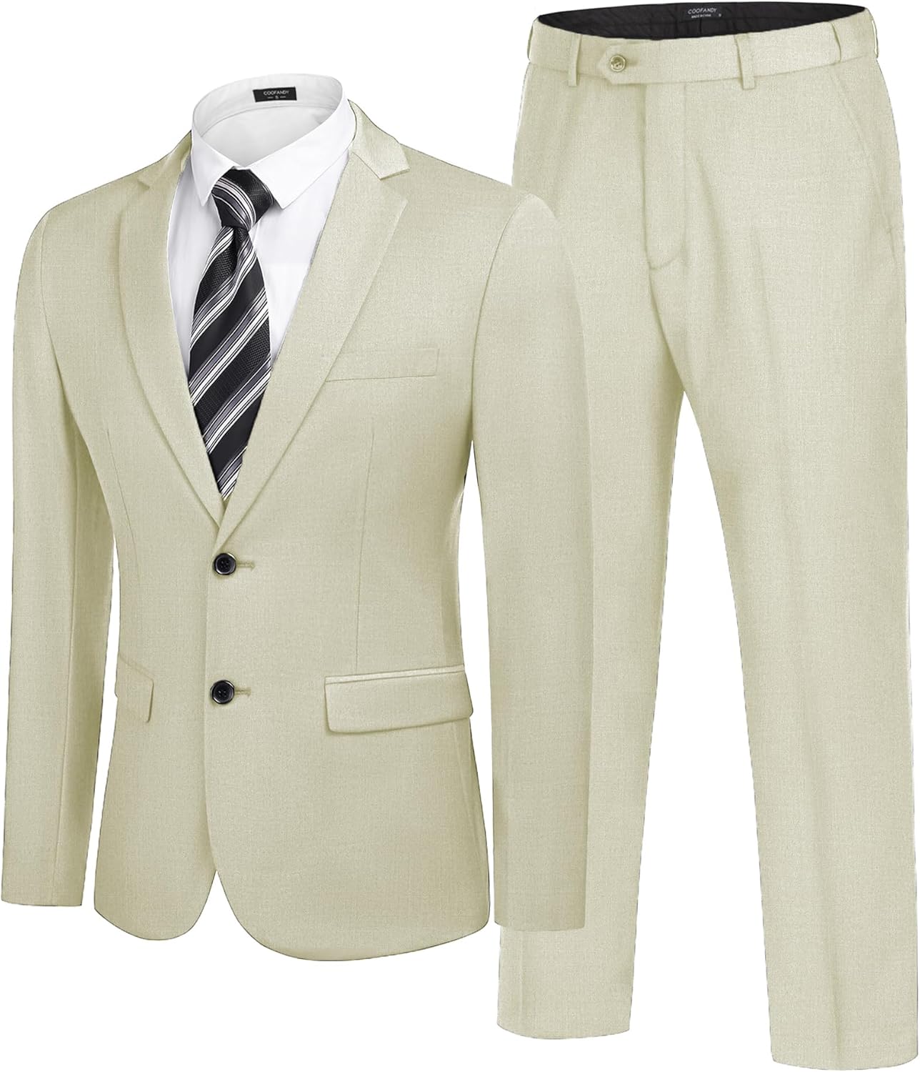 COOFANDY Men's 2 Piece Suits for Weddings and Business Events