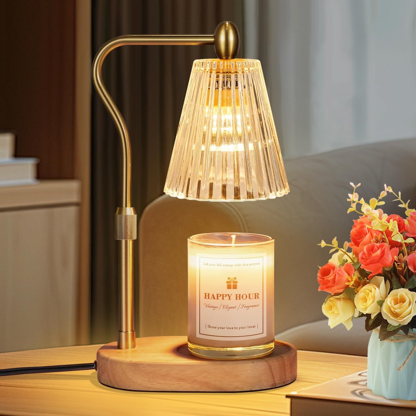 Dimmable Candle Warmer Lamp with Timer for Home Decor