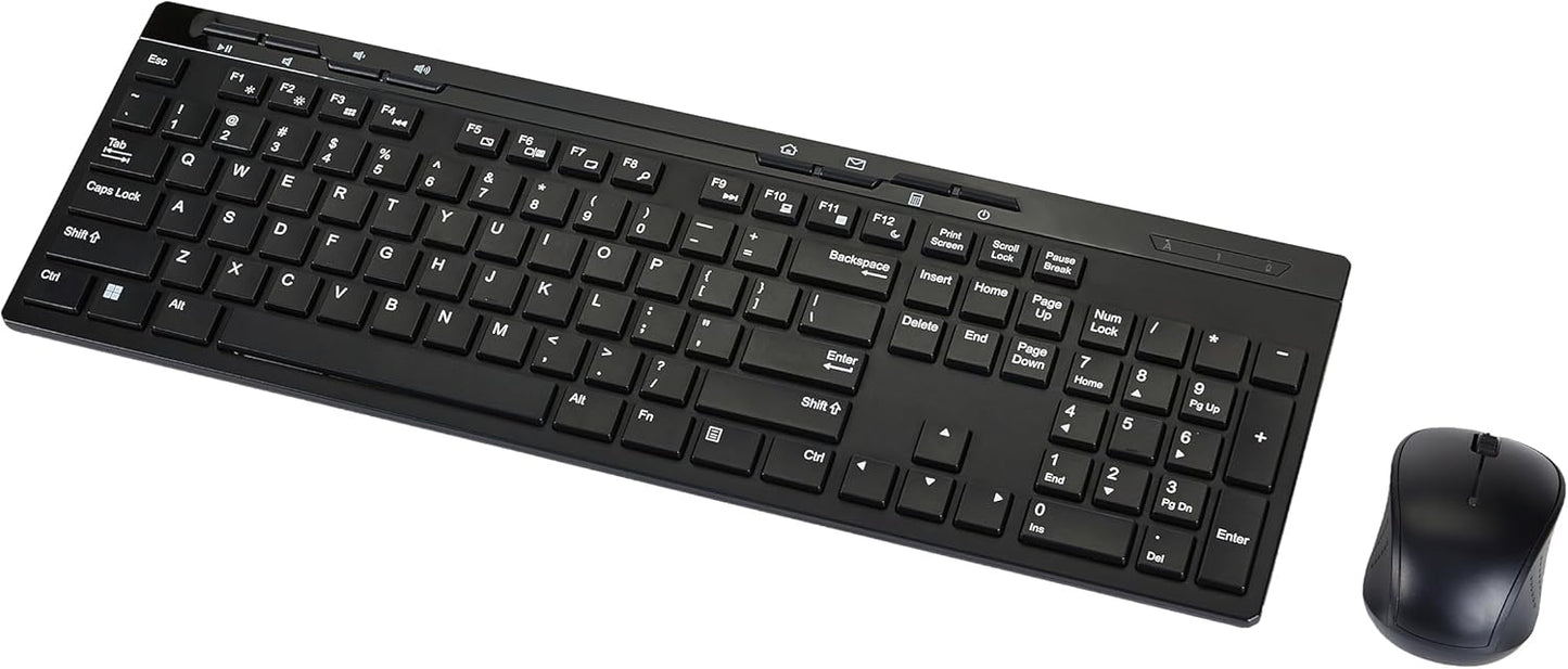 Basics Wireless Keyboard & Mouse Combo for Effortless Typing
