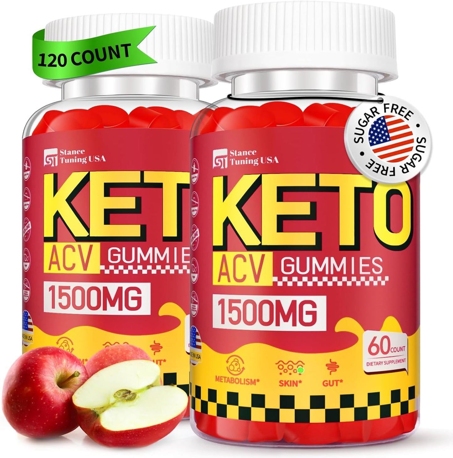 1500MG Keto ACV Gummies for Gut Health