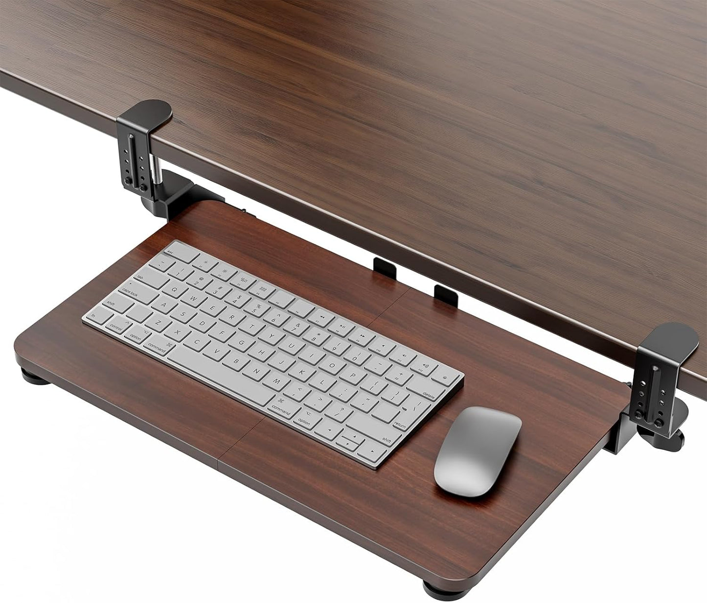 Small Keyboard Tray Under Desk for Ergonomic Typing and Space-Saving