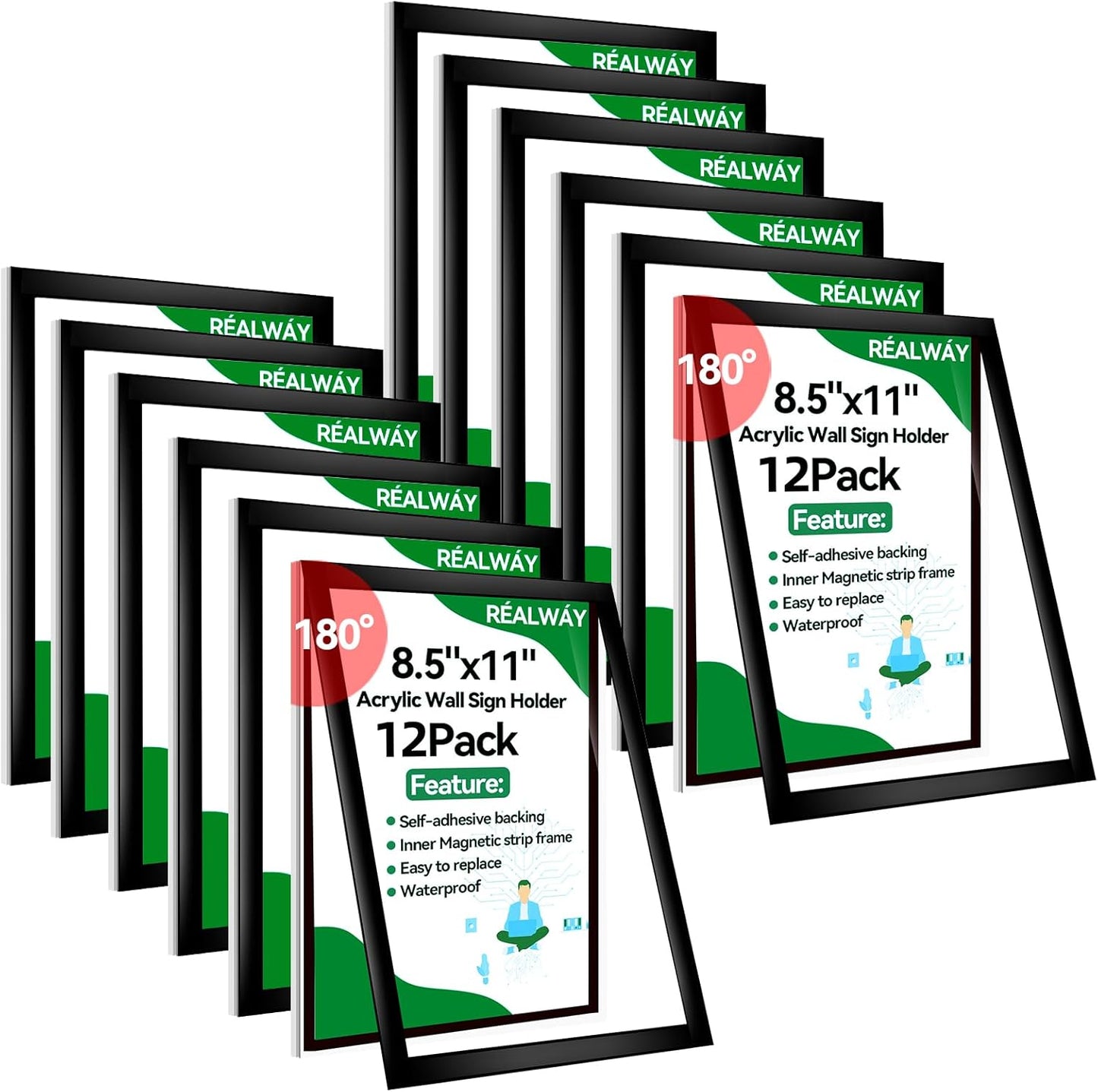 Acrylic Sign Holder Wall Mount for Easy Display and Replacement