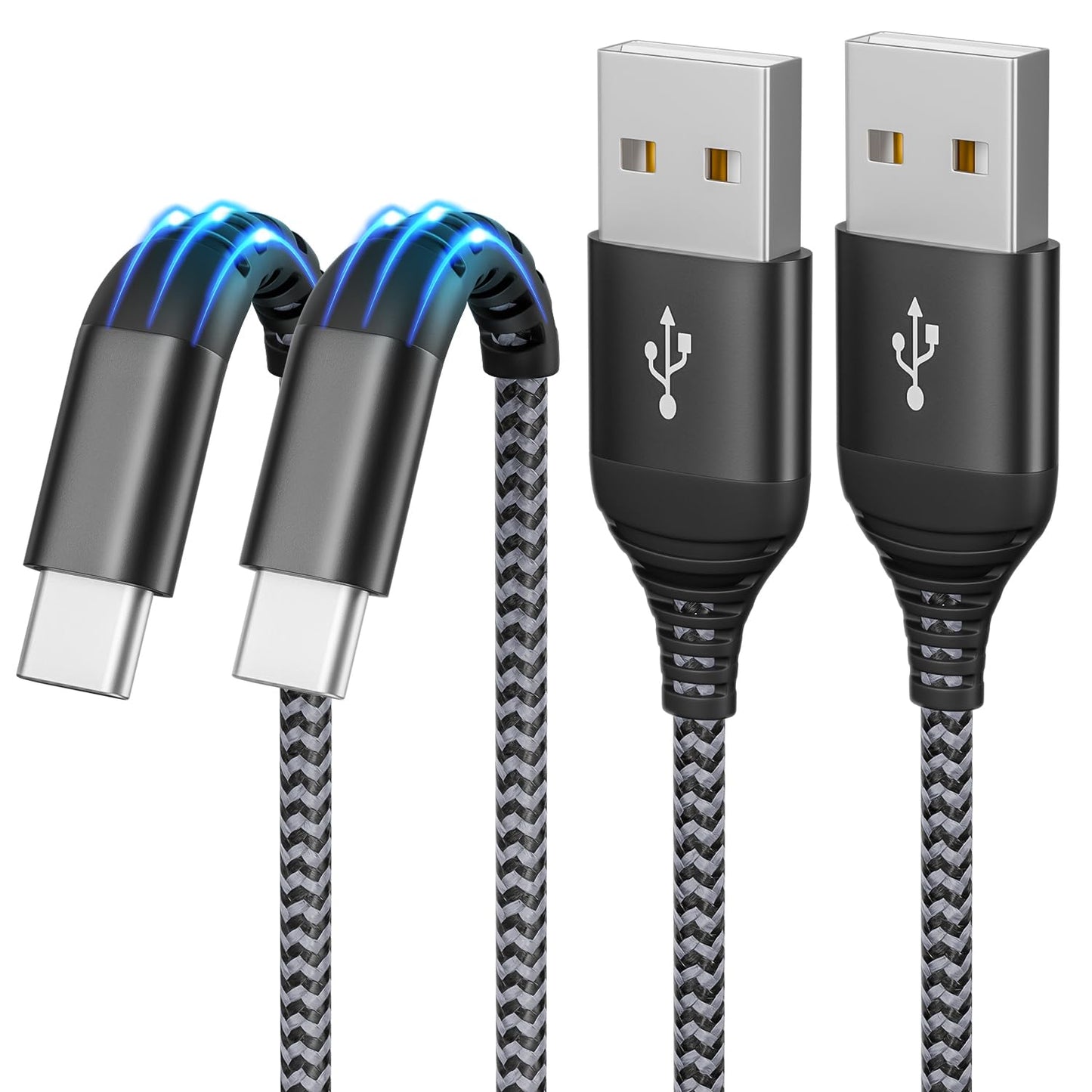 Fast Charge Carplay USB C Cable 2-Pack by Firsting