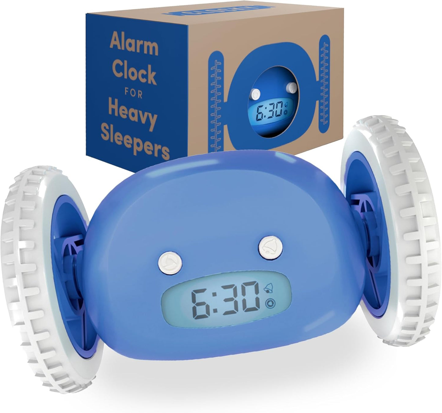 CLOCKY Extra Loud Alarm Clock for Heavy Sleepers on Wheels