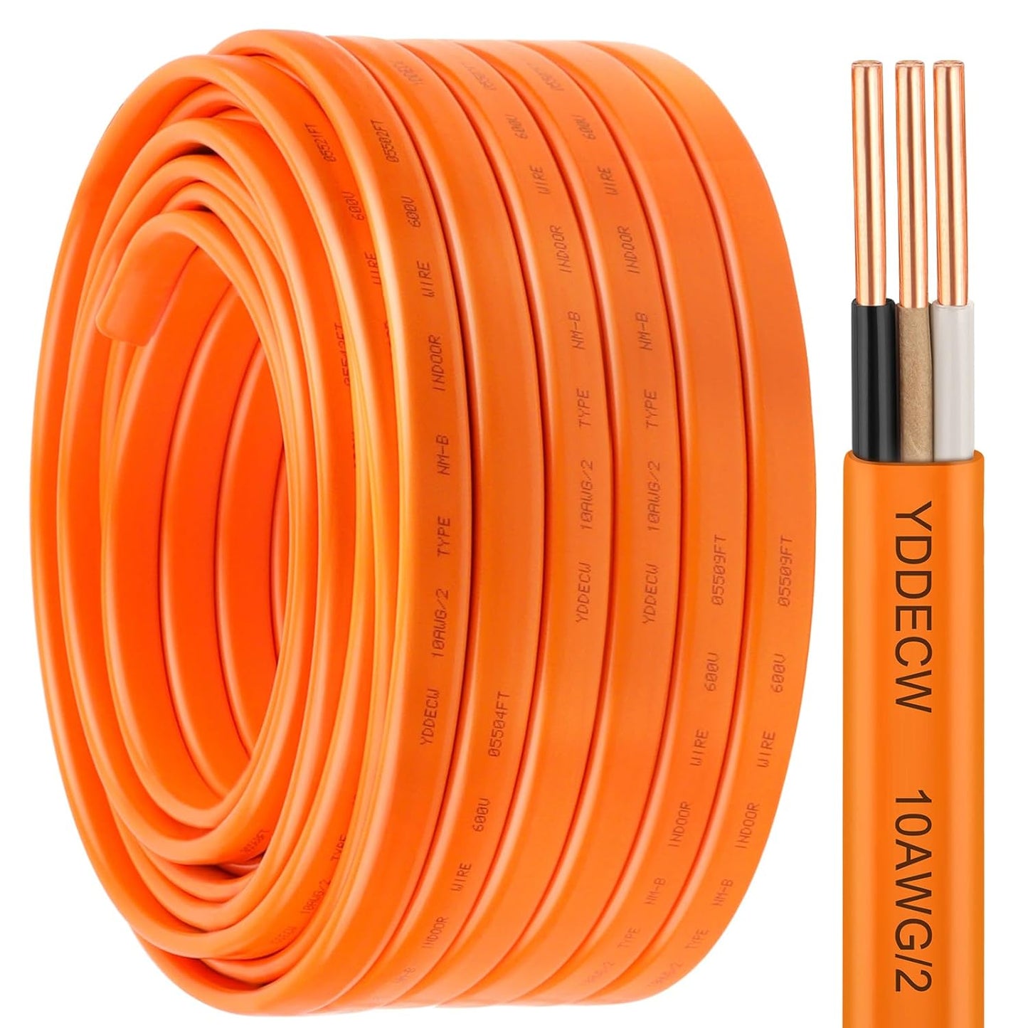 10/2 NM-B Wire with Ground - 250FT 10 Gauge Copper Cable