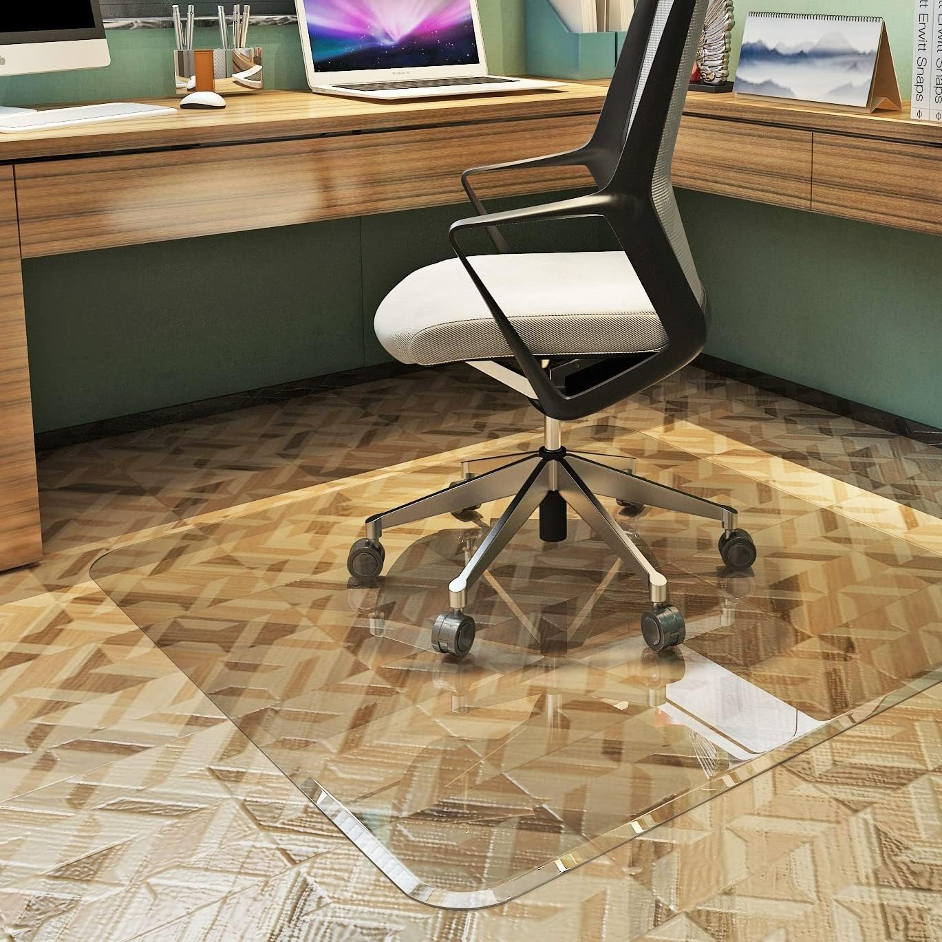 Smooth Glide Glass Chair Mat, Clearly Innovative