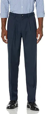 Men's Classic-Fit Expandable-Waist Pleated Dress Pant Review