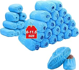 Disposable Boot & Shoe Covers 300 Pack for Home and Floors