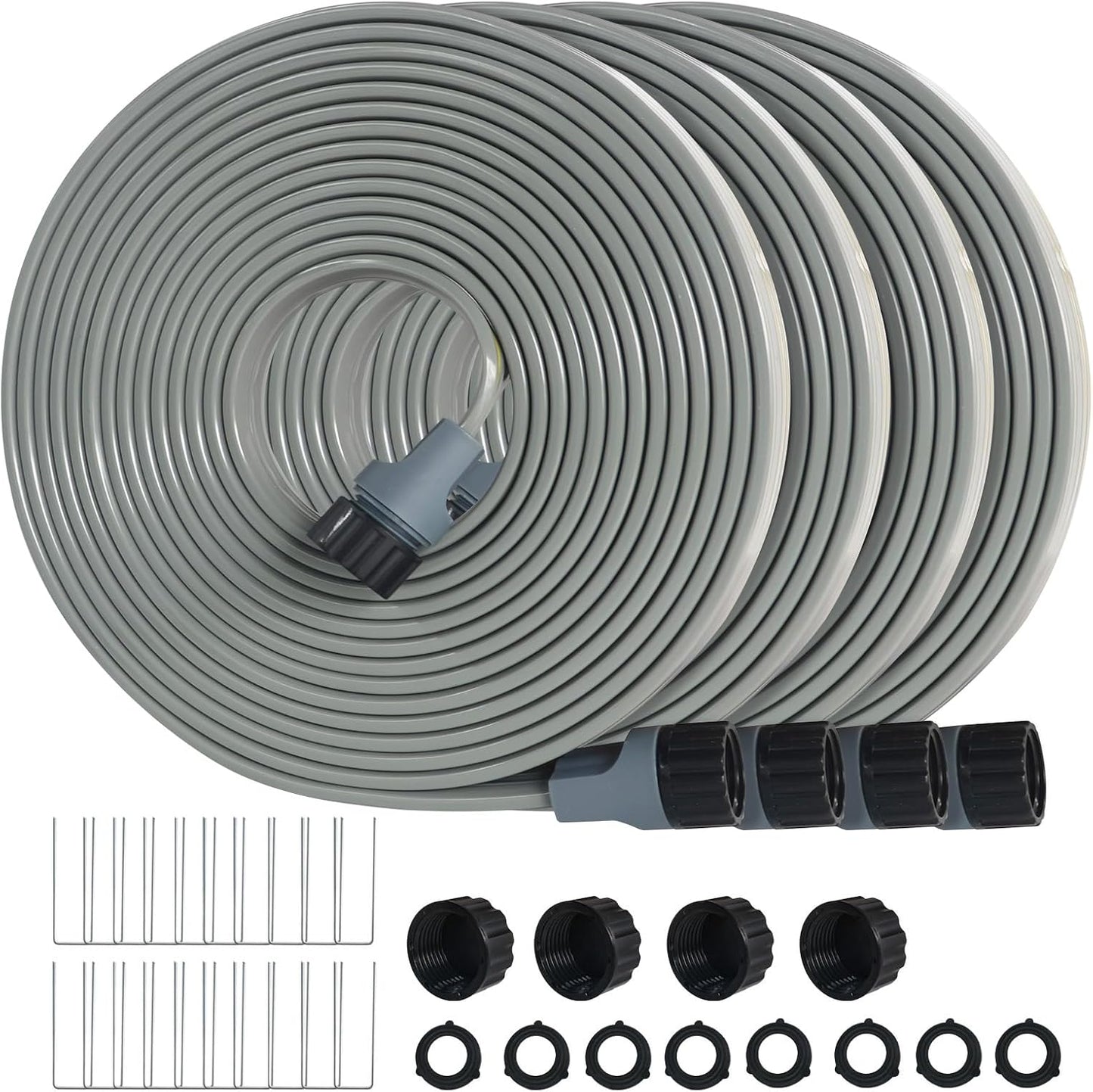 Hopegiver Sprinkler Soaker Hose 50ft 4-Pack for Efficient Watering