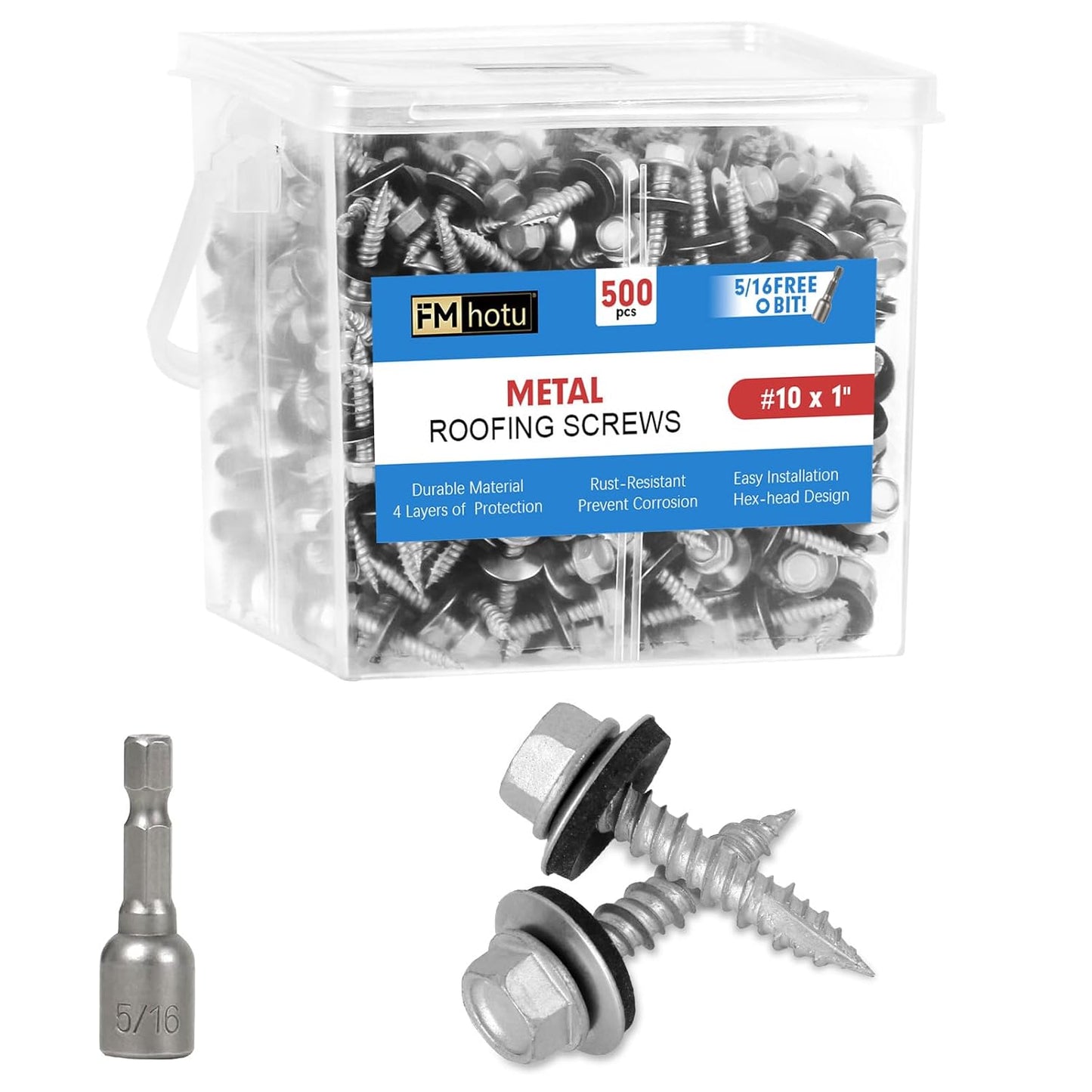 Metal Roofing Screws with Rustpert Coating for Durability