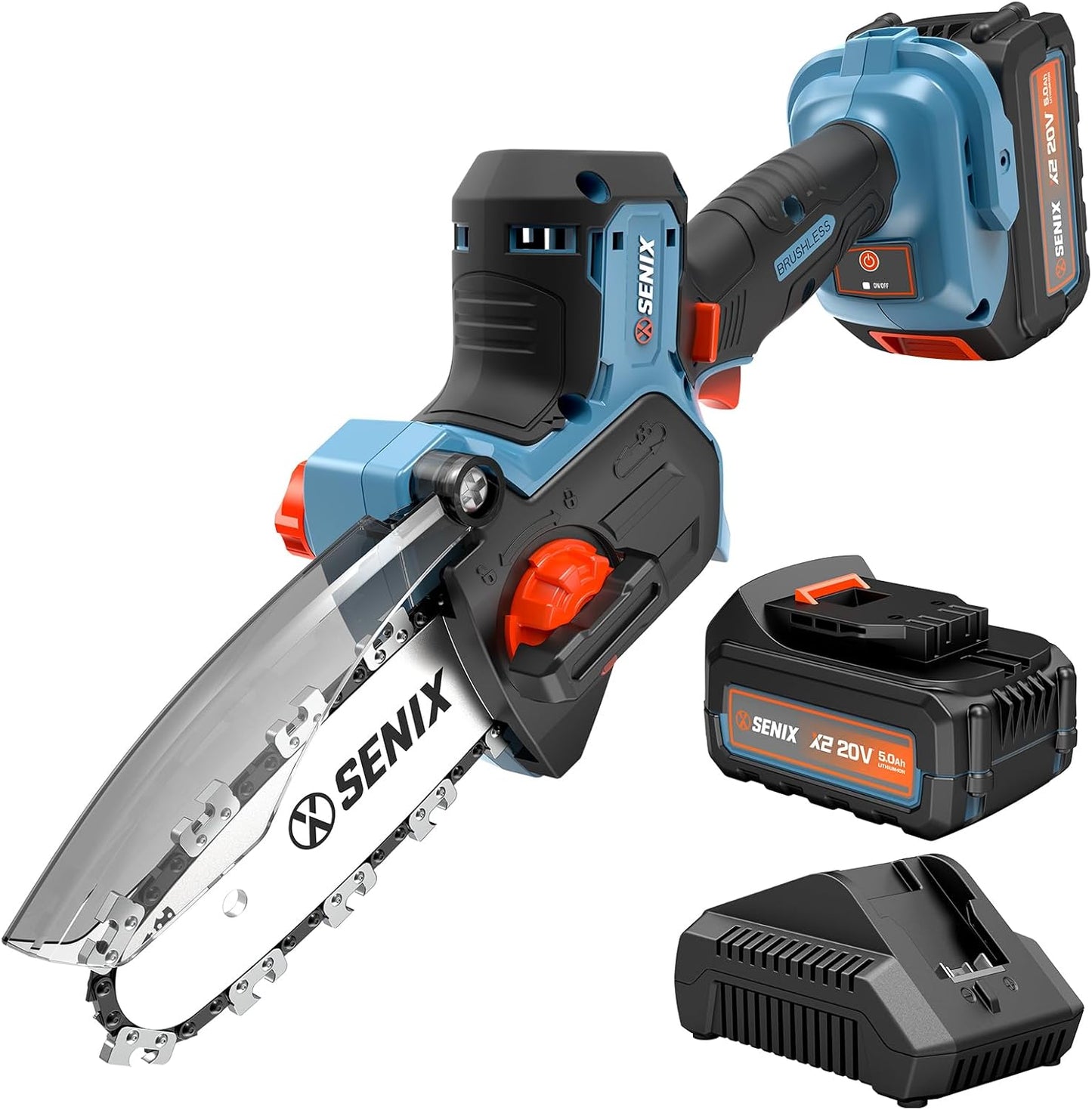 SENIX 20V Mini Electric Chainsaw: Powerful, Portable, and Quiet