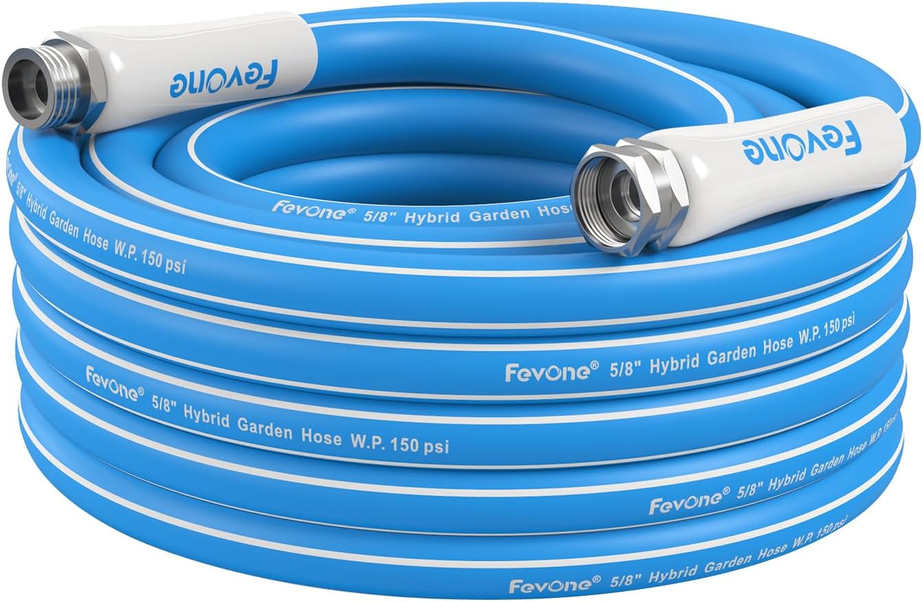 Fevone 35ft Heavy Duty Garden Hose - Lightweight & Flexible