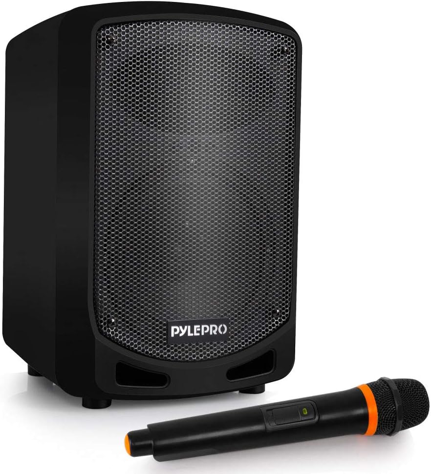 Portable Karaoke PA Speaker System - Wireless Mic, Recording, Rechargeable, USB/SD Reader