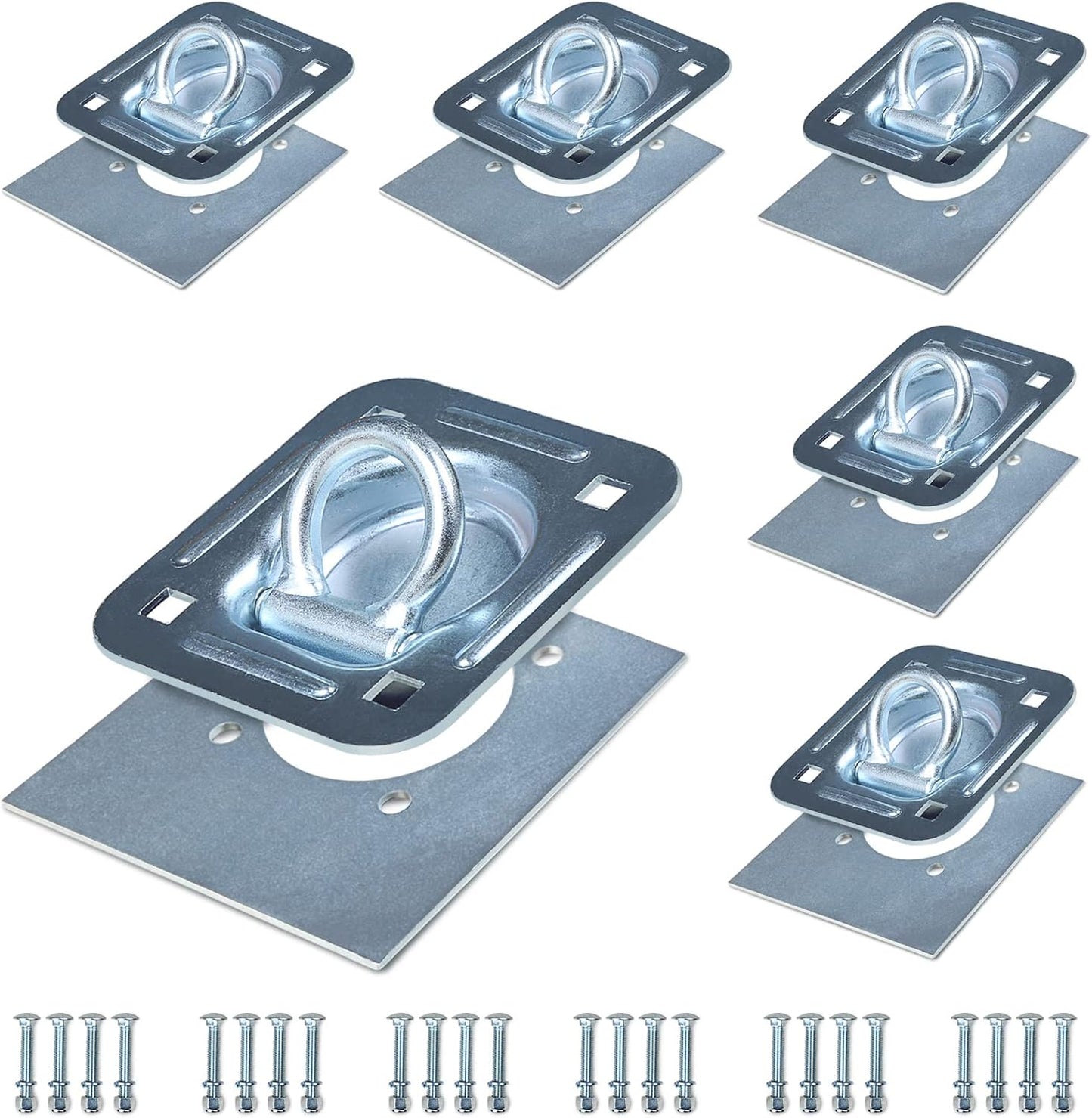 Recessed Tie Down D-Rings Anchor for Secure Cargo Transport