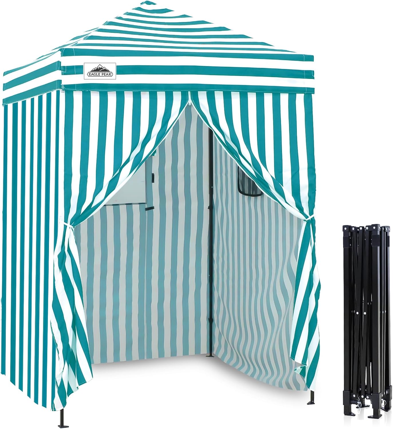 EAGLE PEAK 5x5 Pop-up Canopy for Privacy and Sun Shelter