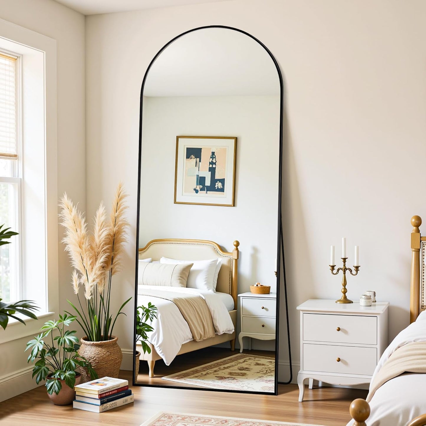 Full Length Mirror 71in x 26in Freestanding Arched Style