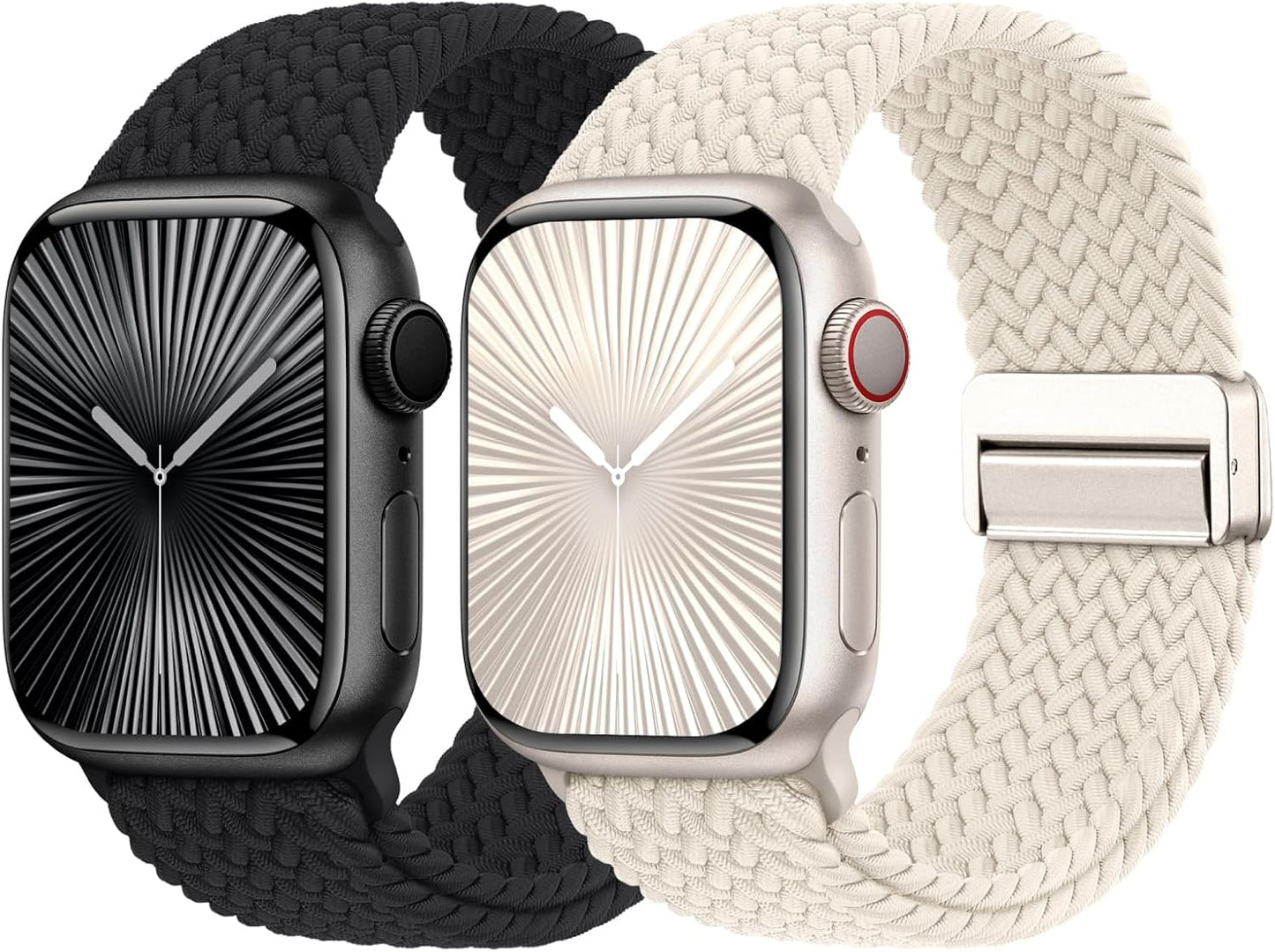 Magnetic Braided Solo Loop: Stretchy Nylon Sports Band