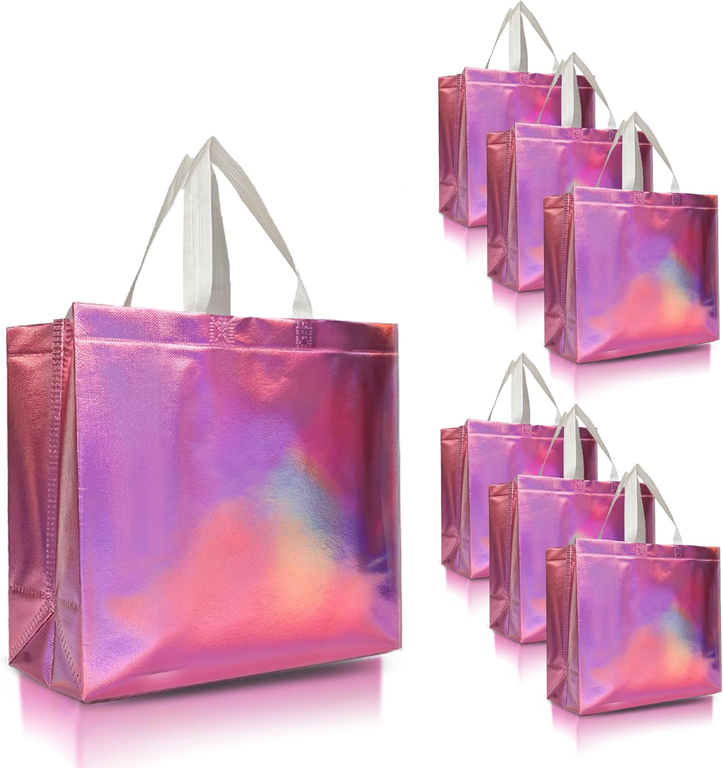 Nush Nush Large Pink Iridescent Gift Bags for Every Occasion