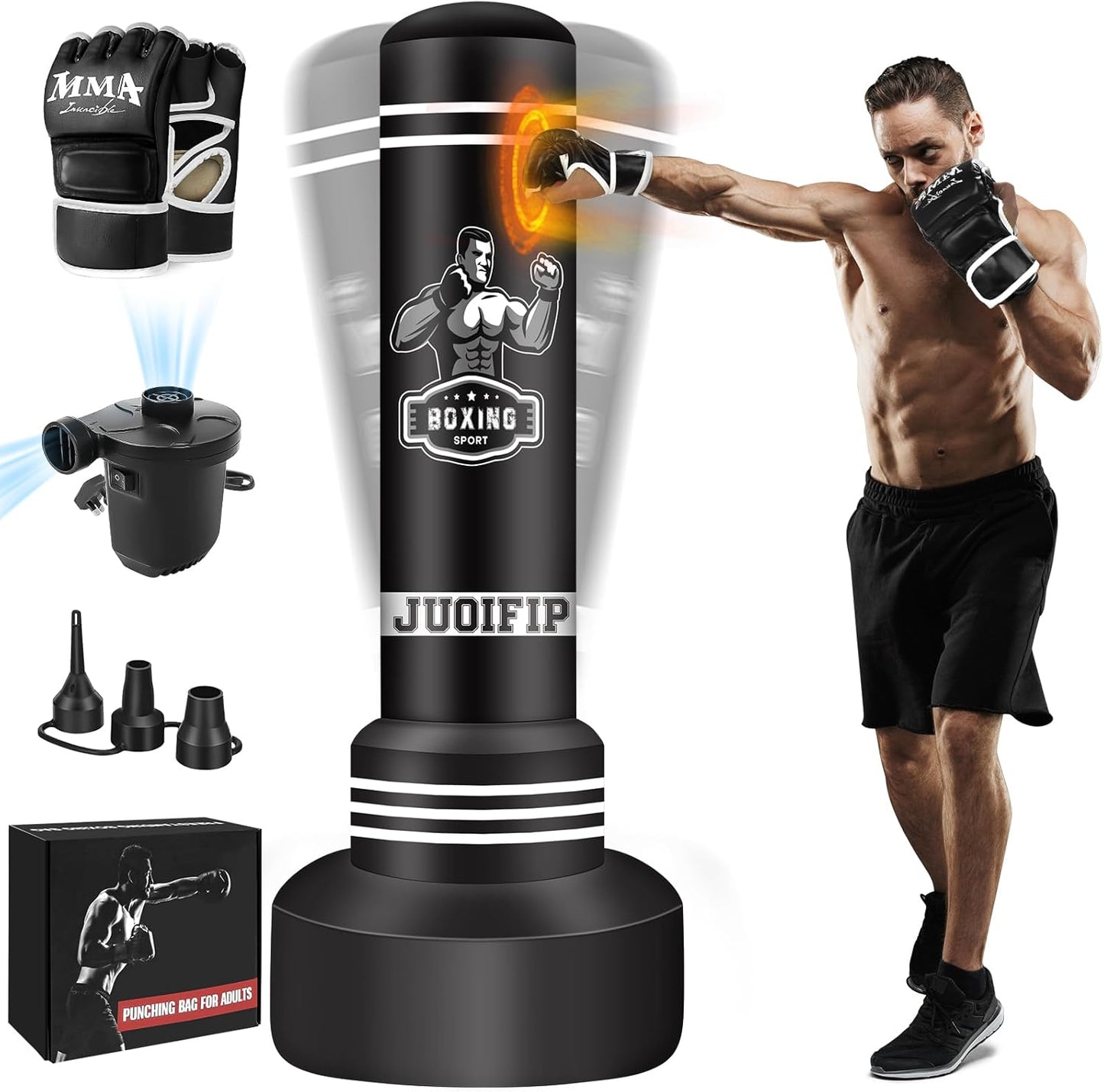Ultimate Workout Combo: Freestanding Boxing Bag Set
