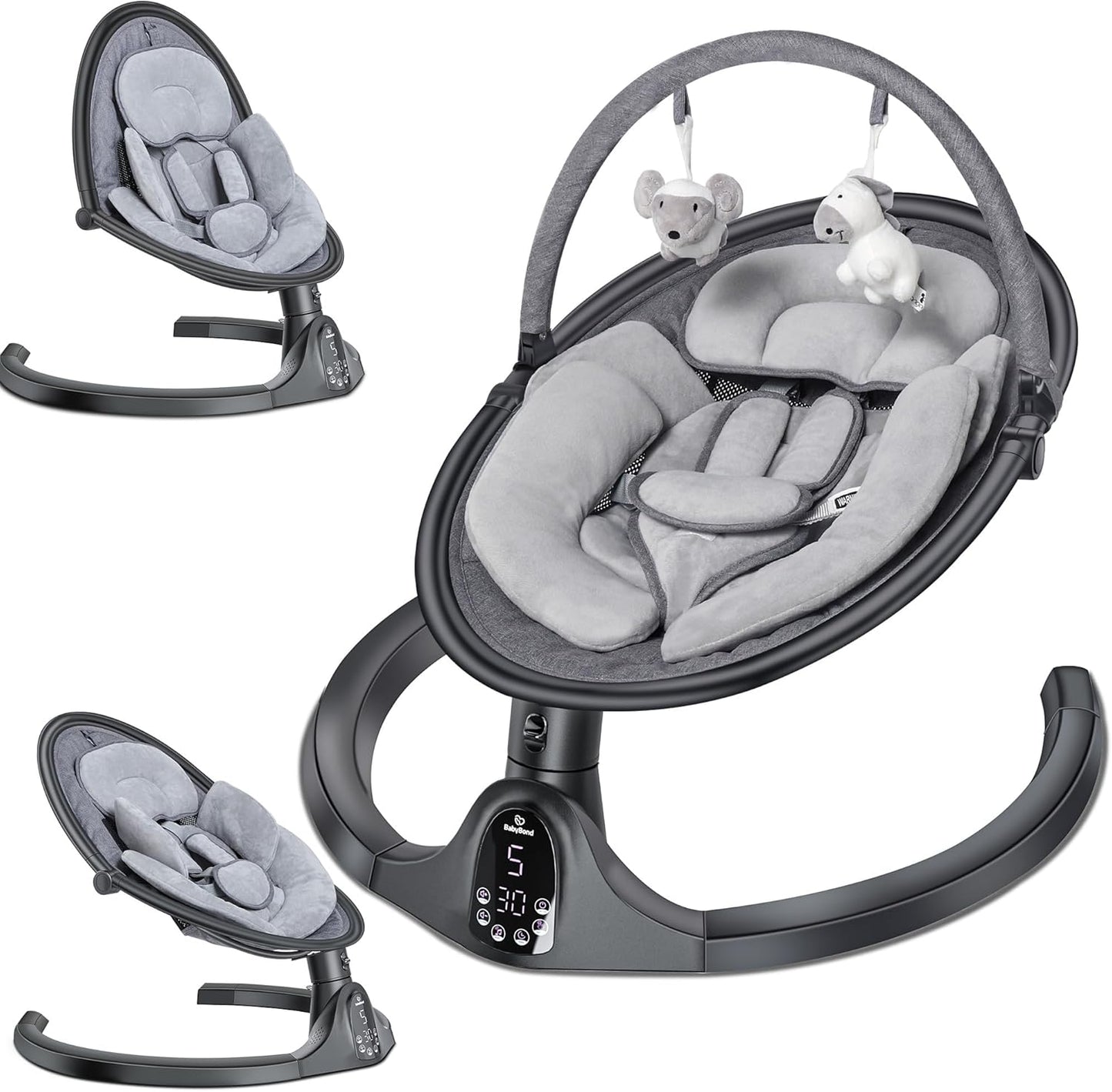BabyBond Baby Swings for Infants to Toddler with Bluetooth