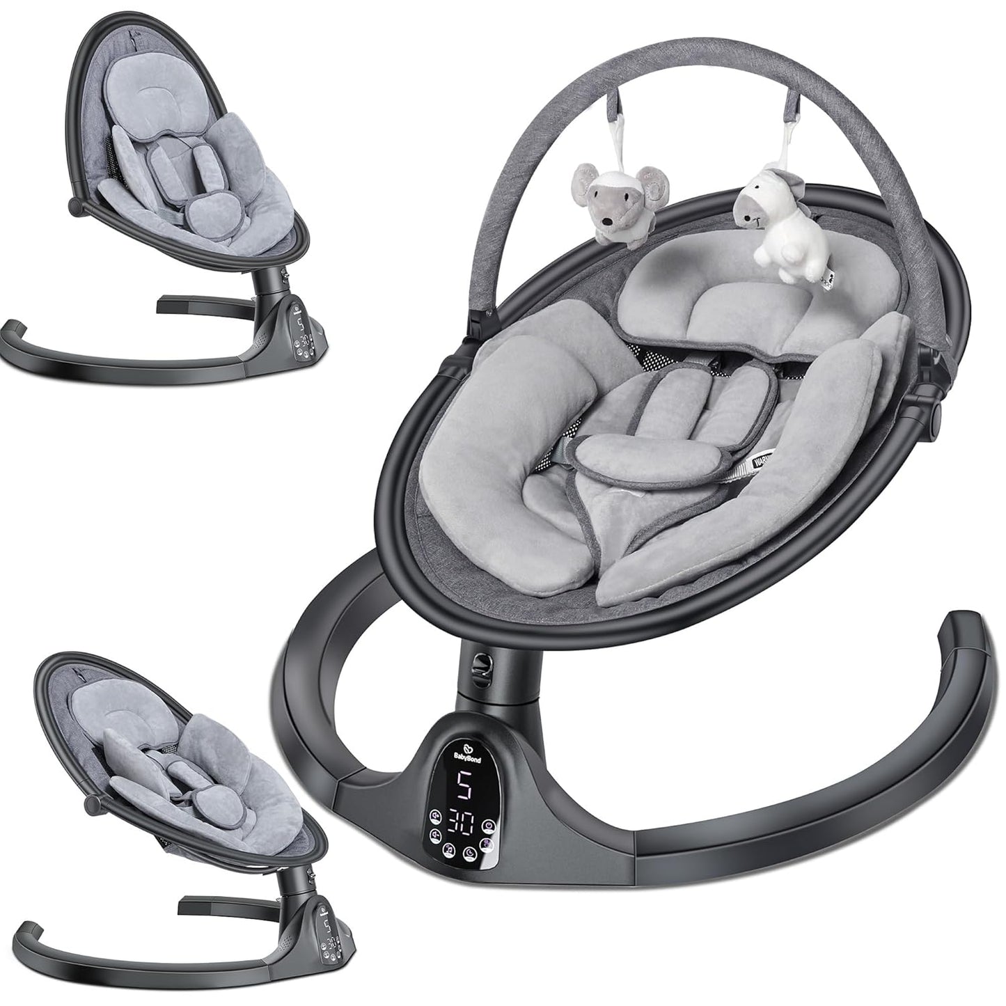 BabyBond Bluetooth Baby Swings | 5 Sway Motions & Music