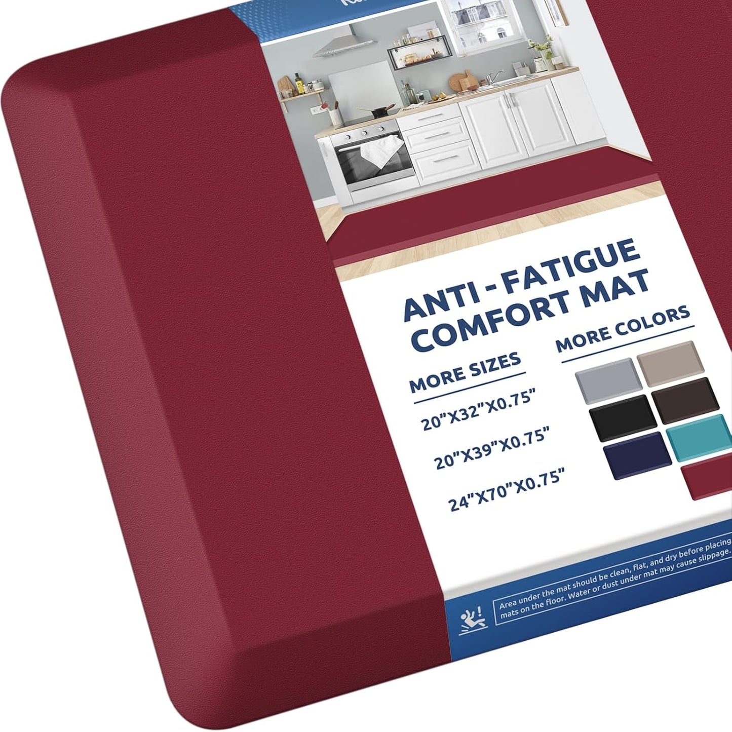KitchenClouds Cushioned Anti Fatigue Rug for Comfort and Style