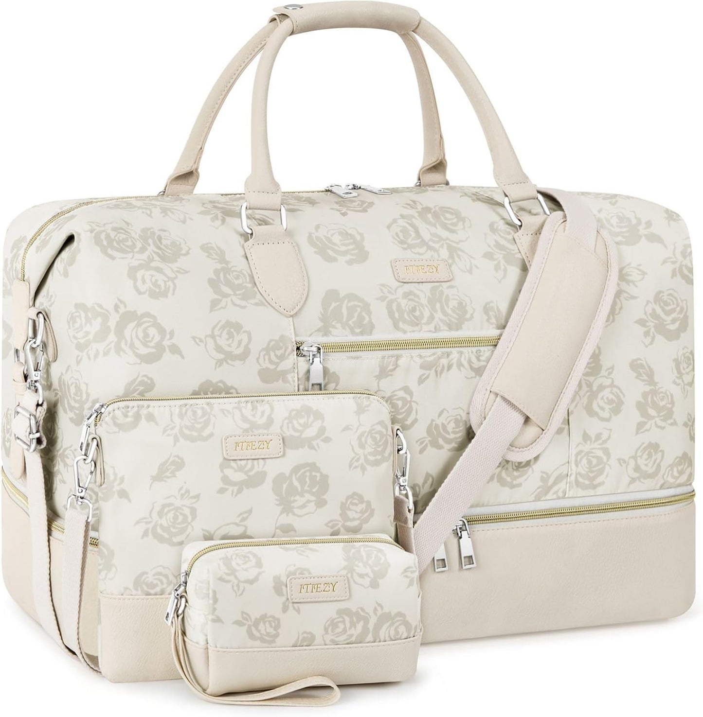 Weekender Bag for Women with Shoe Compartment and Large Capacity