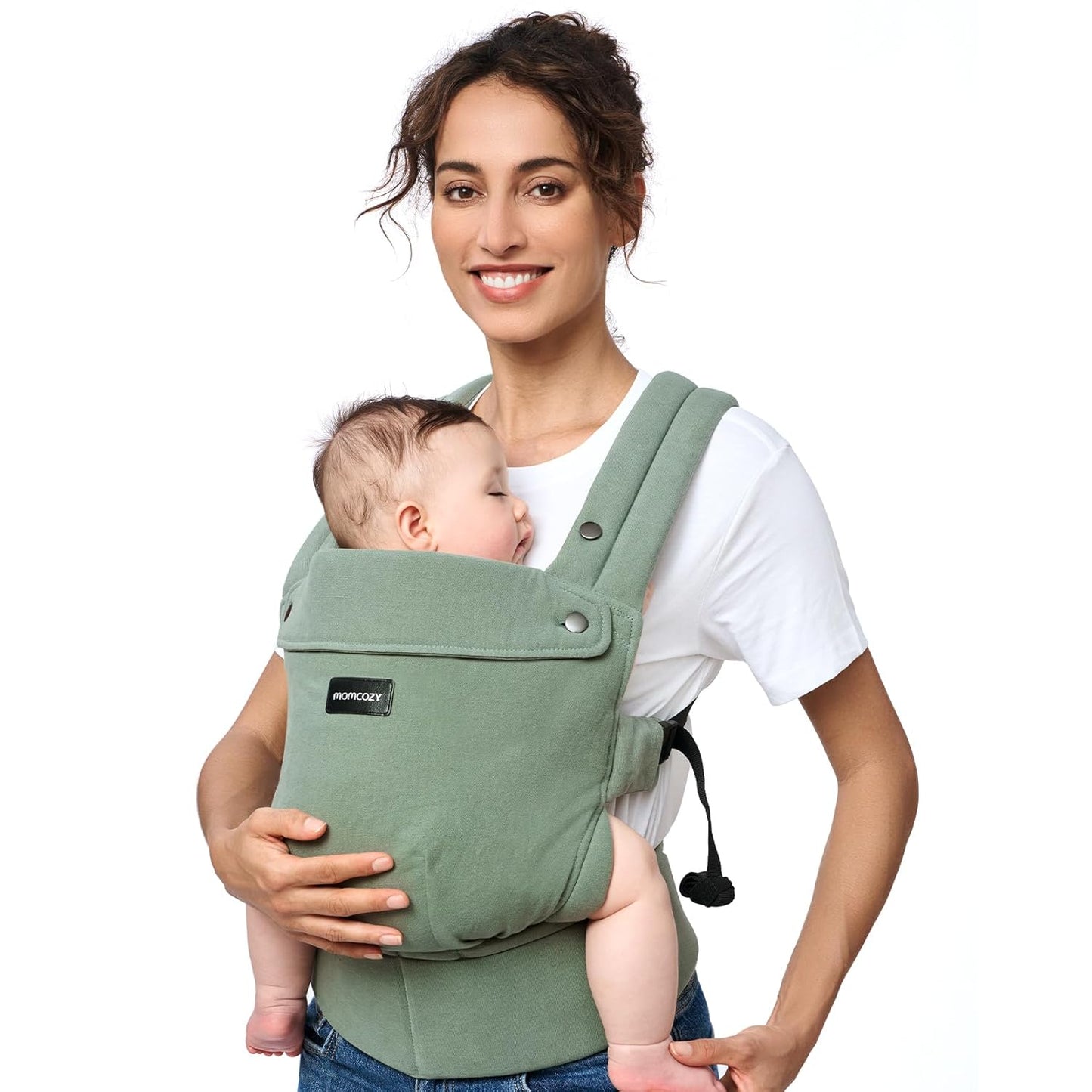 Momcozy Natural Cotton Baby Carrier - Comfortable & Supportive