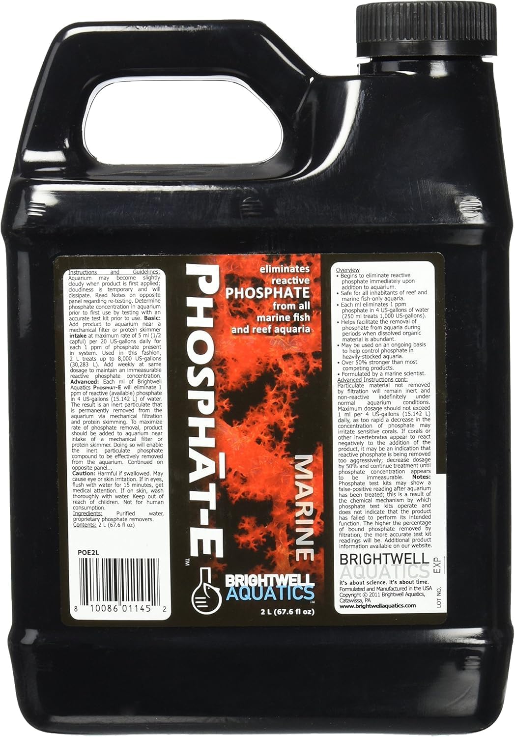 Phosphat-E Liquid Phosphate Remover for Marine Aquariums