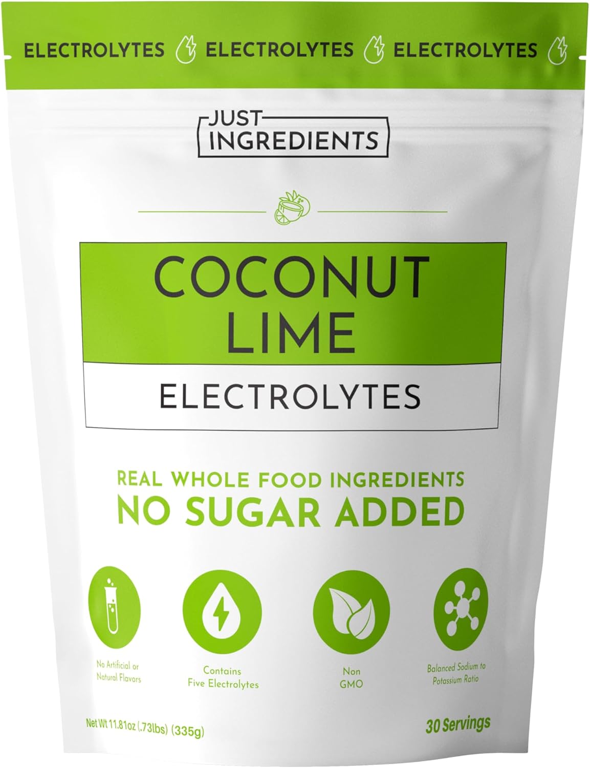 Coconut Lime Electrolytes Hydration Drink Mix for Recovery